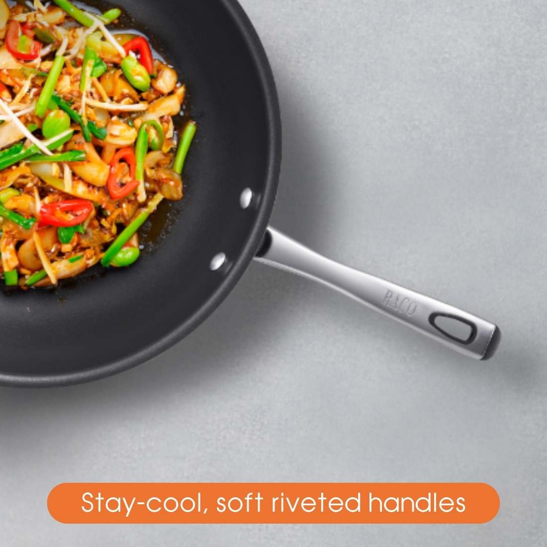 Raco Contemporary Nonstick Induction Stir Fry - 32cm