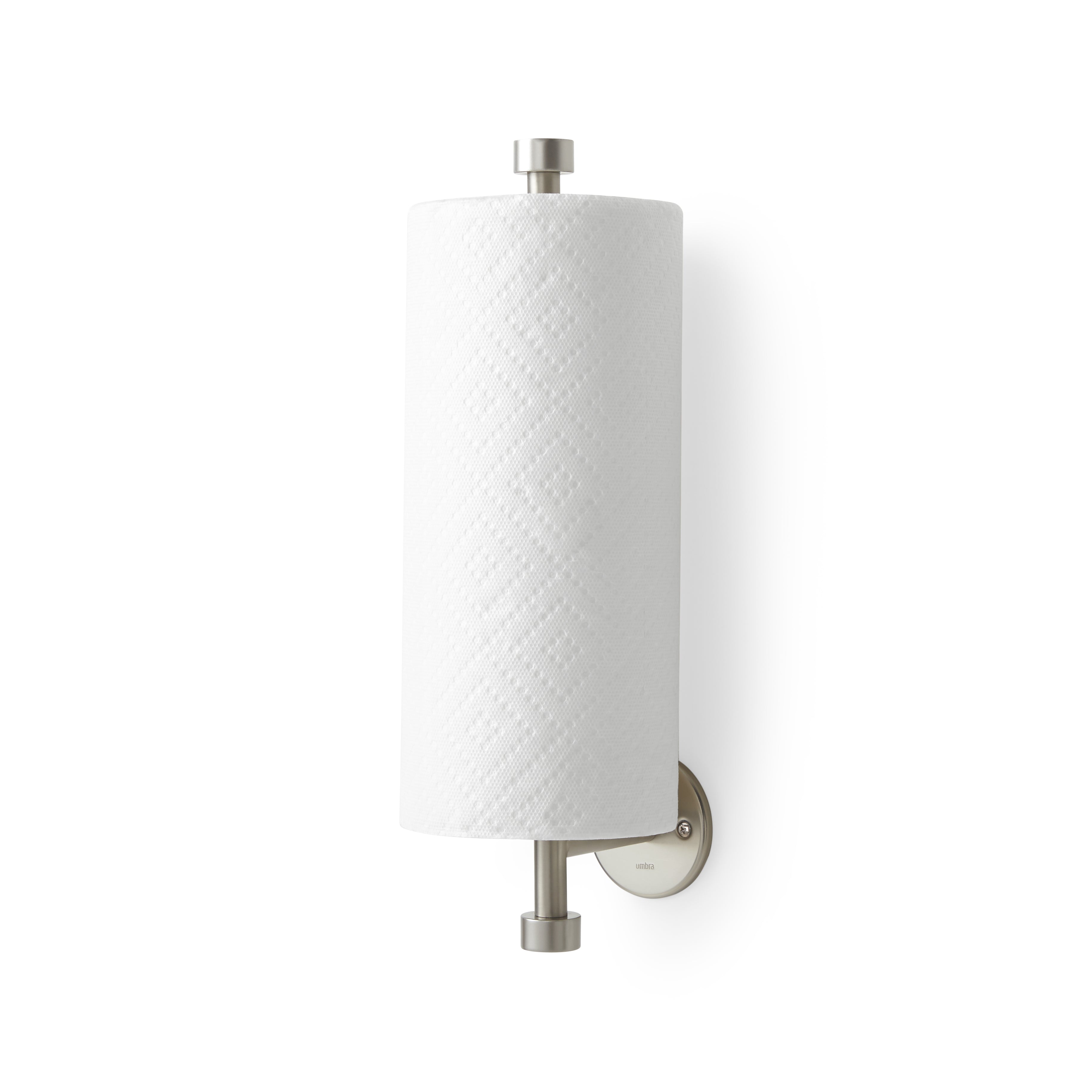  Cappa Wall Mount Paper Towel Holder - Nickel Paper Towl Holder UMBRA