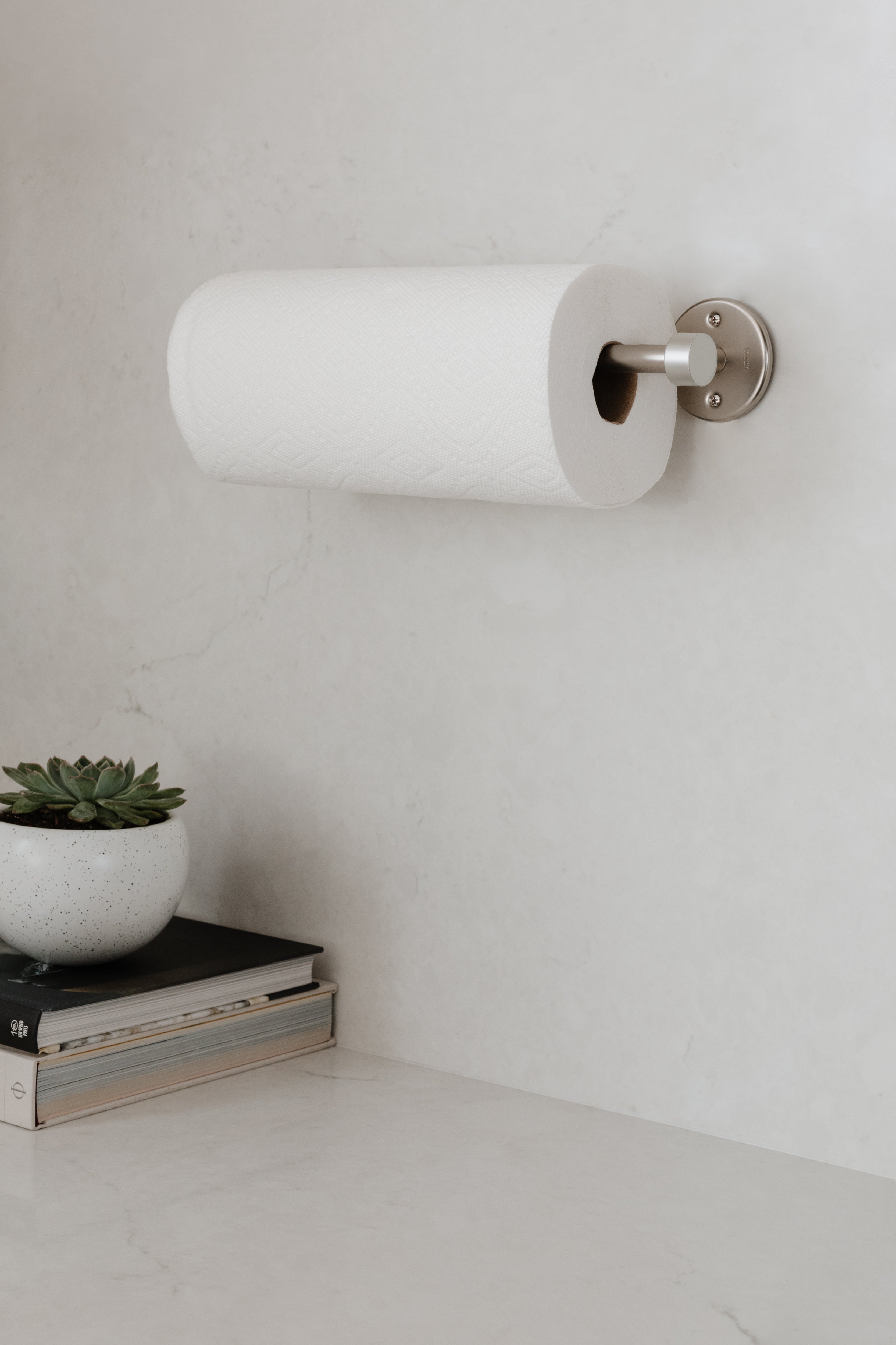  Cappa Wall Mount Paper Towel Holder - Nickel Paper Towl Holder UMBRA