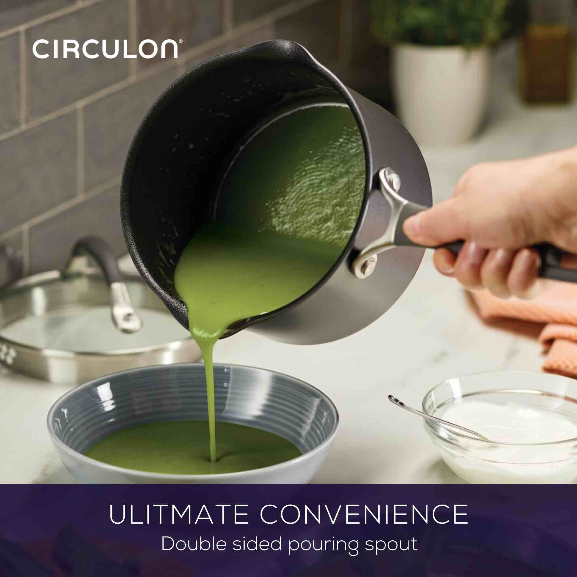  Circulon Scratchdefense A1 - 14cm/0.9L Open Milkpan Cookware Circulon