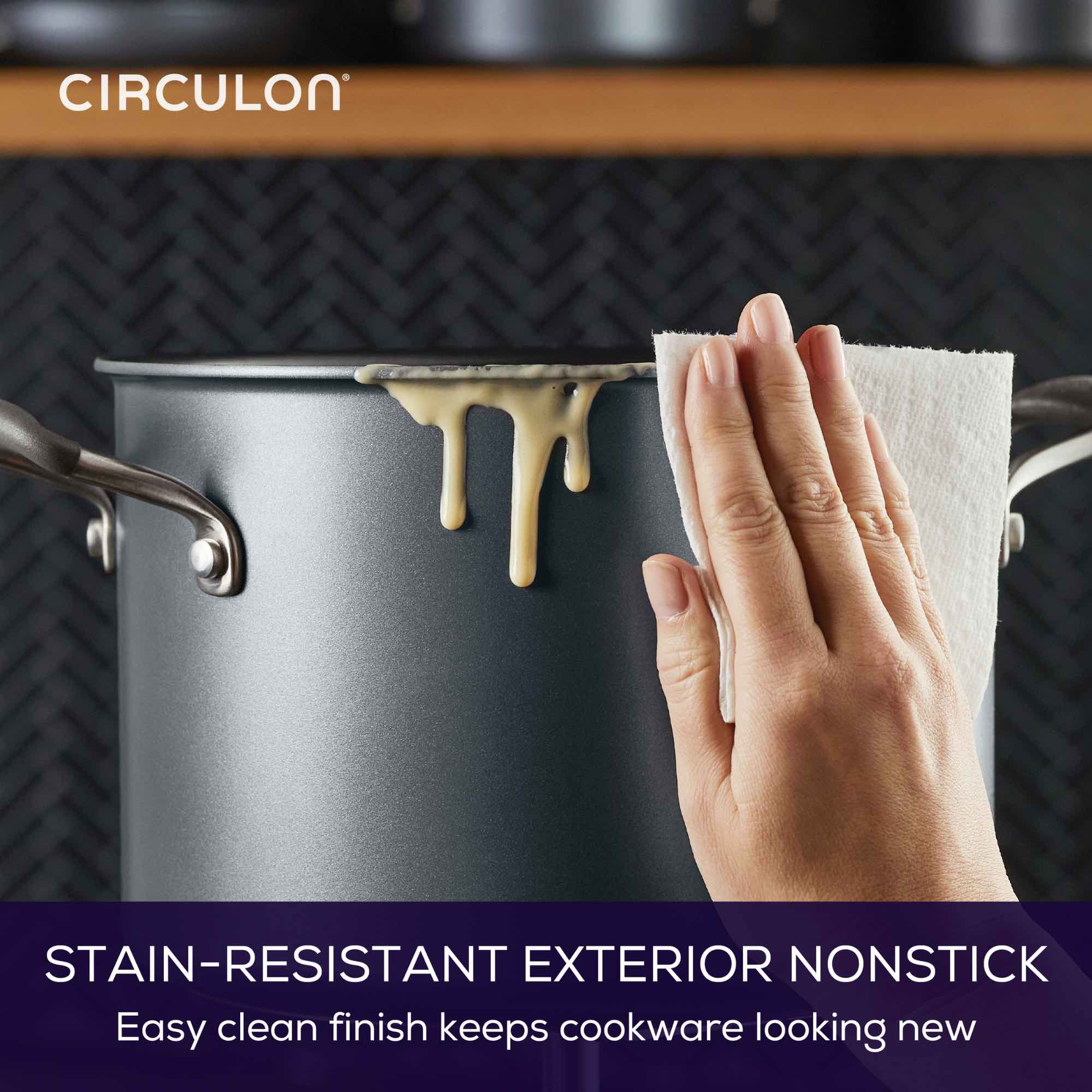  Circulon Scratchdefense A1 - 24cm/7.6L Covered Stockpot Cookware Circulon