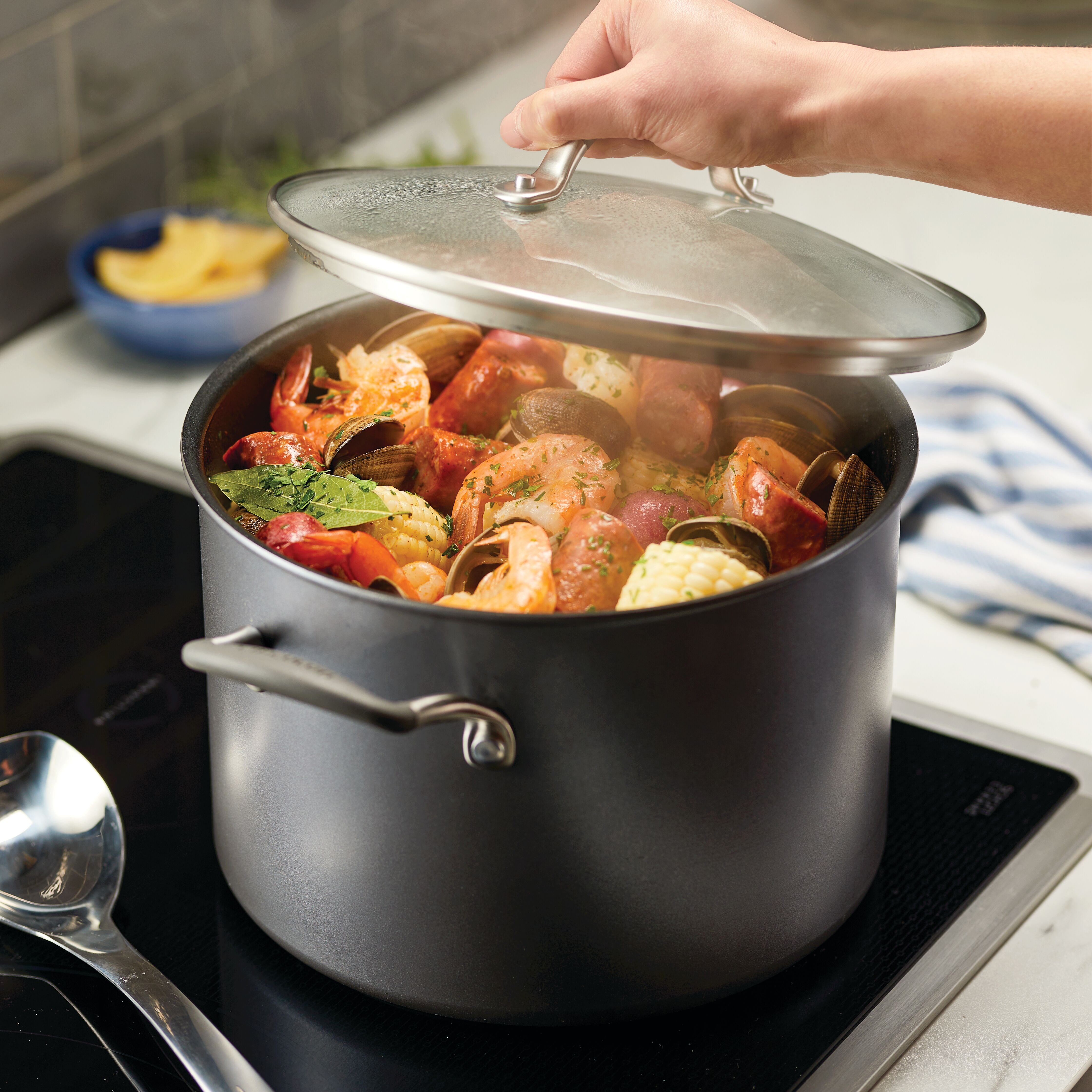  Circulon Scratchdefense A1 - 24cm/7.6L Covered Stockpot Cookware Circulon