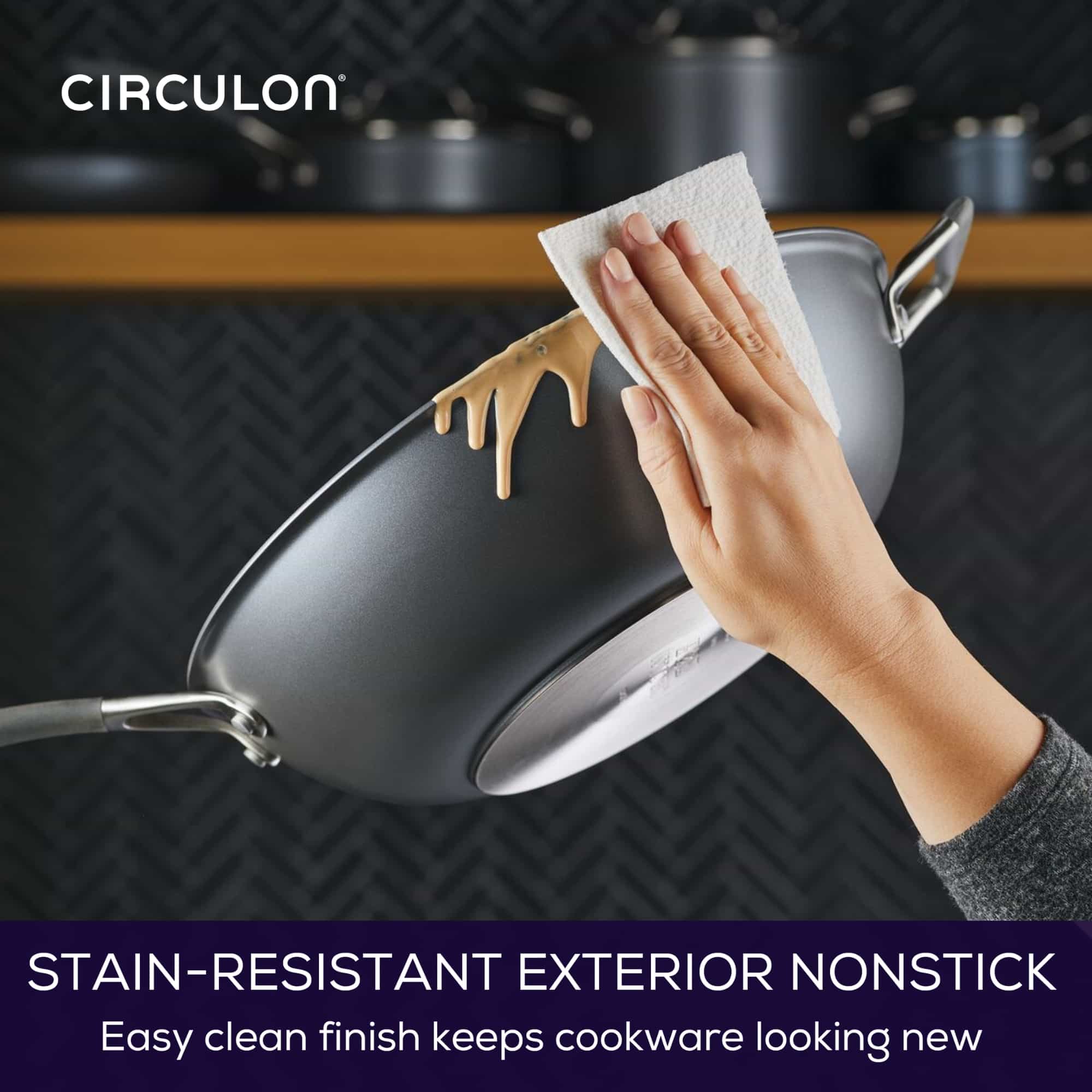  Circulon Scratchdefense A1 - 34cm Open Stirfry Cookware Circulon