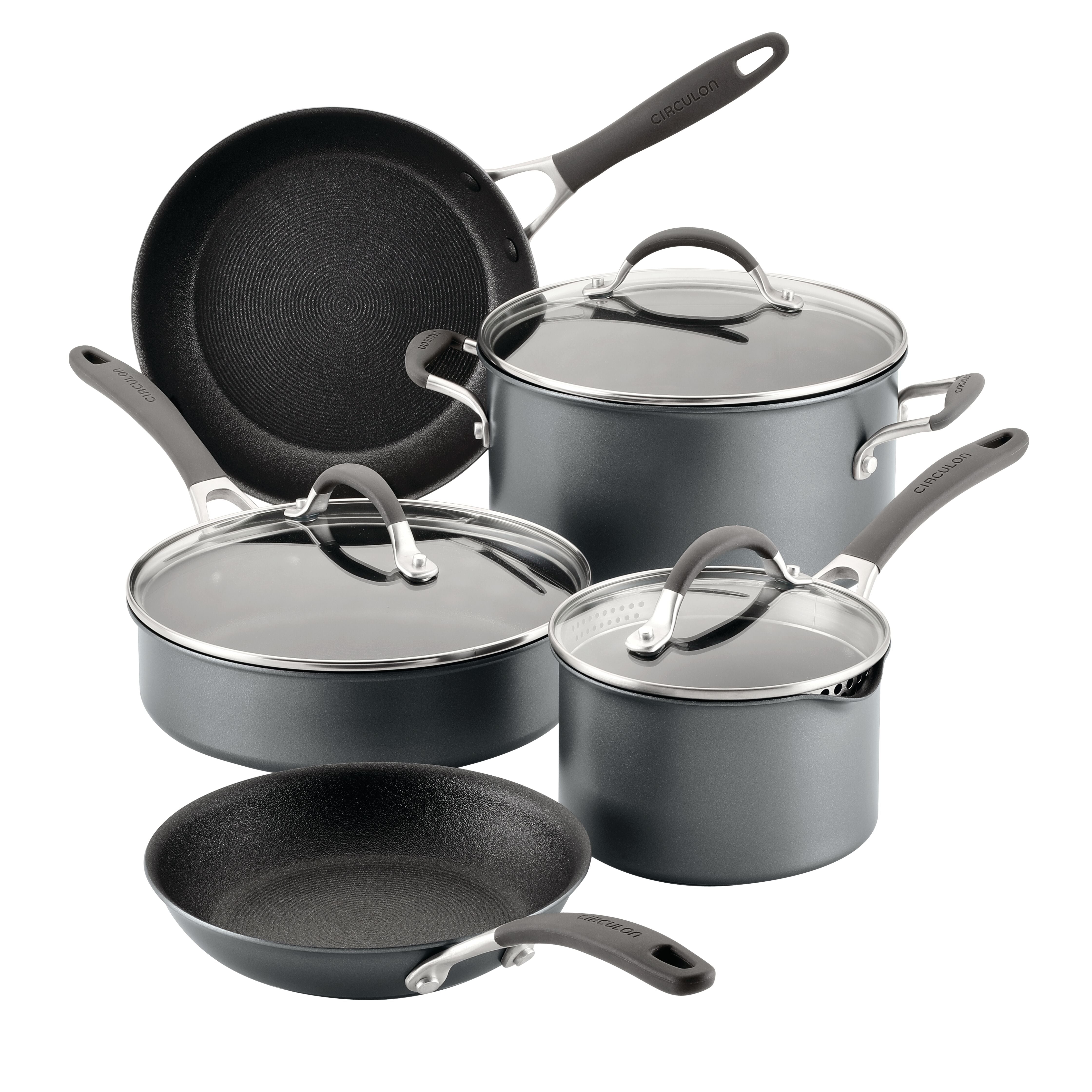  Circulon Scratchdefense A1 - 8 Piece Cookware Set Cookware Circulon