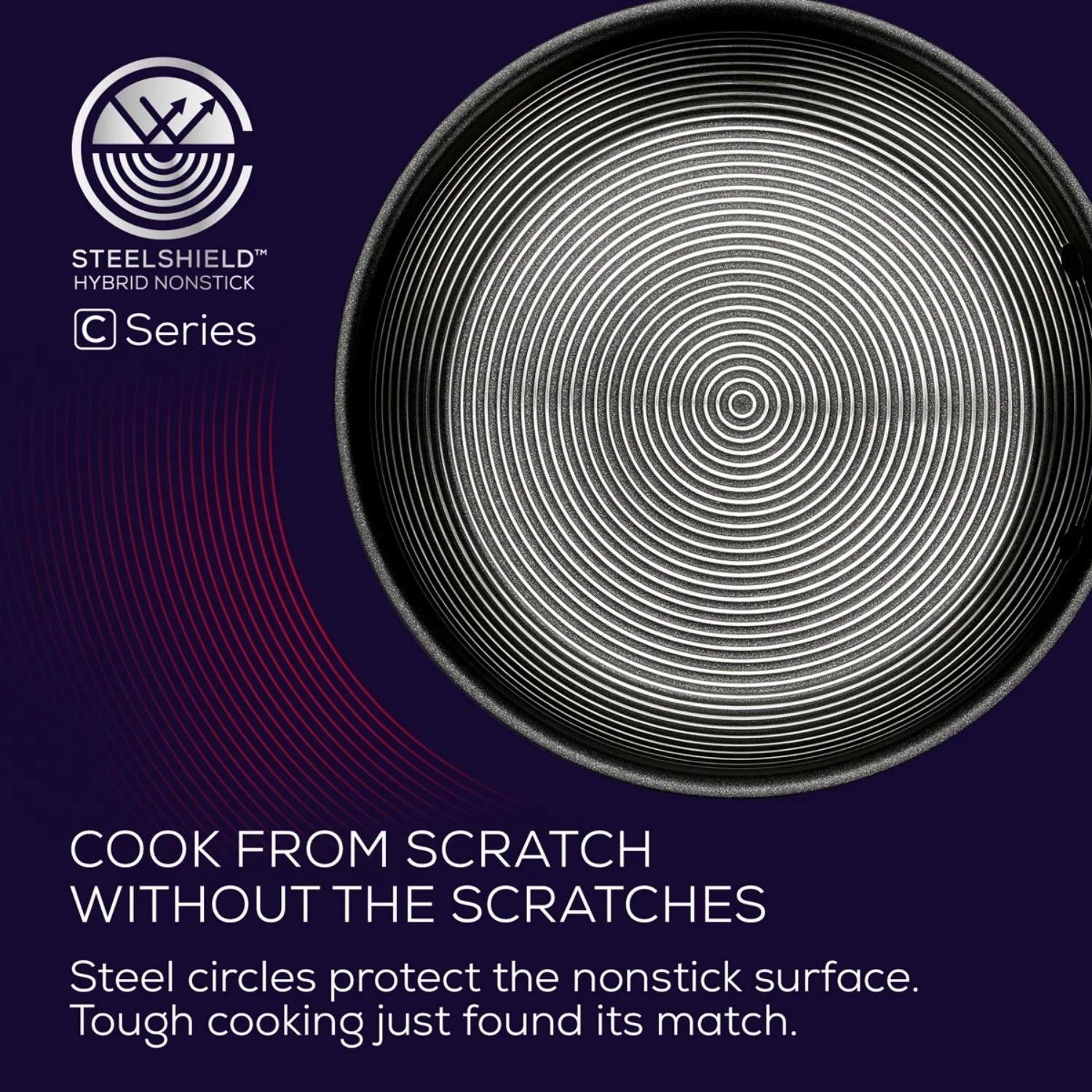  Circulon SteelShield C-Series - 36cm Covered Wok Cookware Circulon