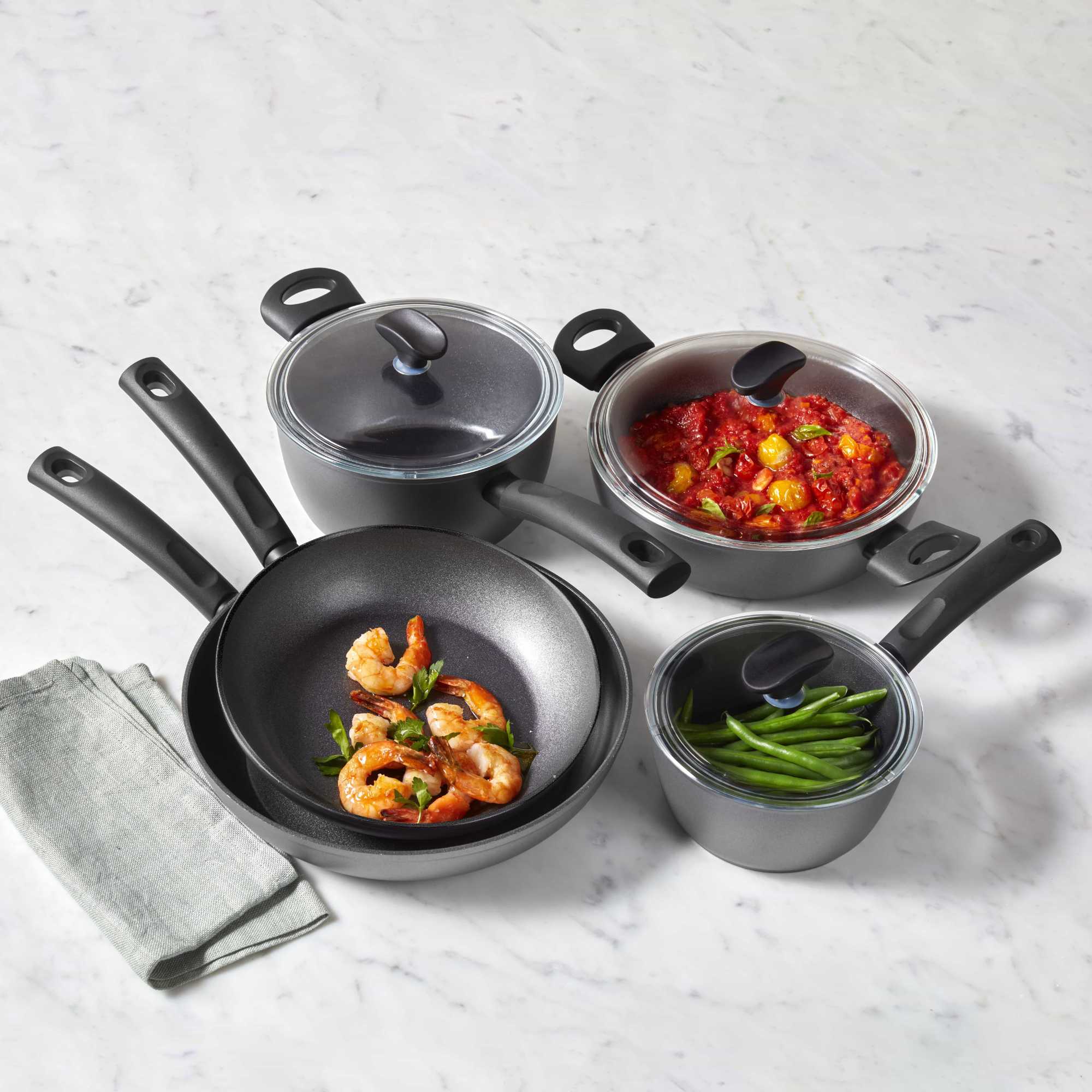 Essteele Per Benessere Ceramic Nonstick Induction - 5 Piece Cookware Set