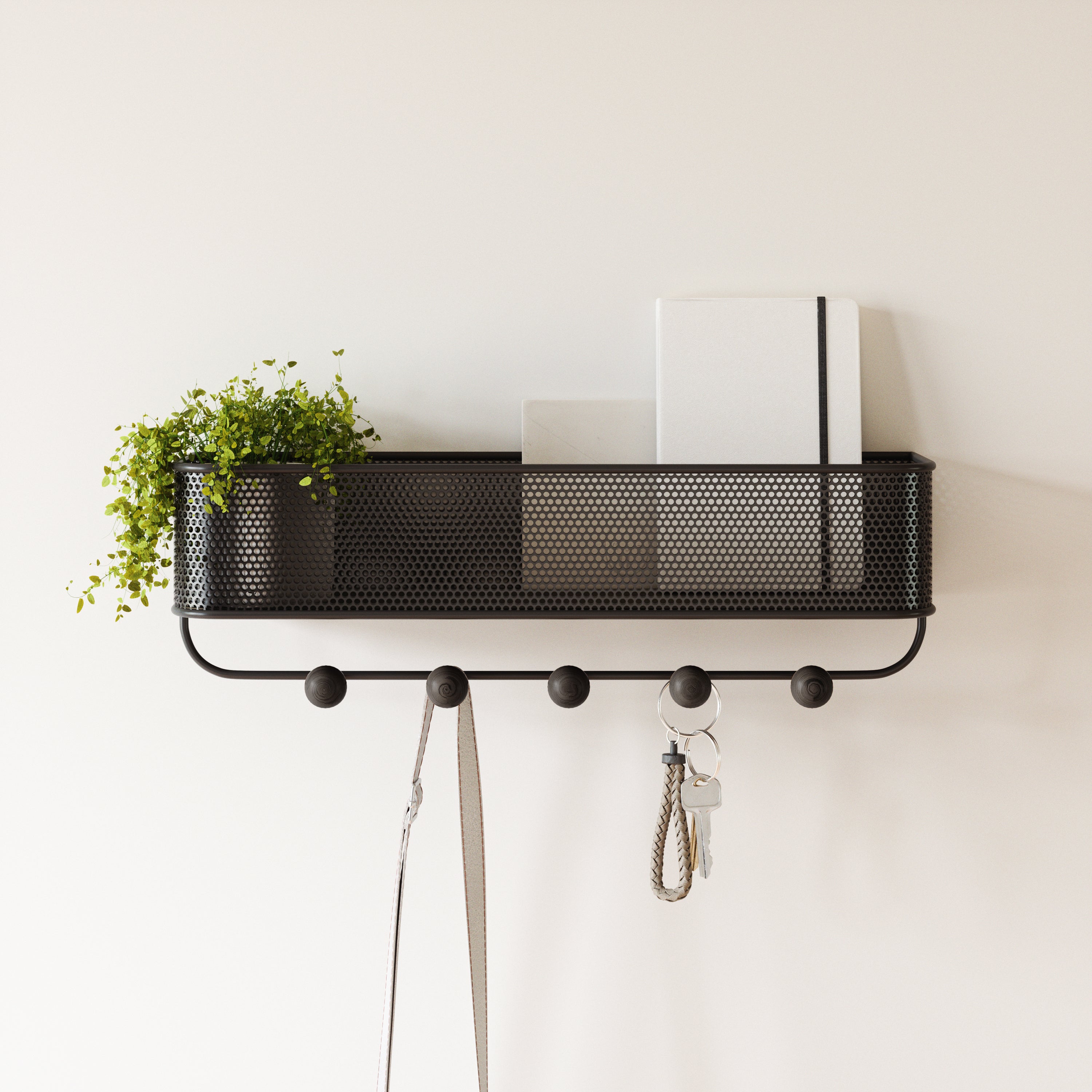  Estique Organiser - Black/Walnut Organiser UMBRA