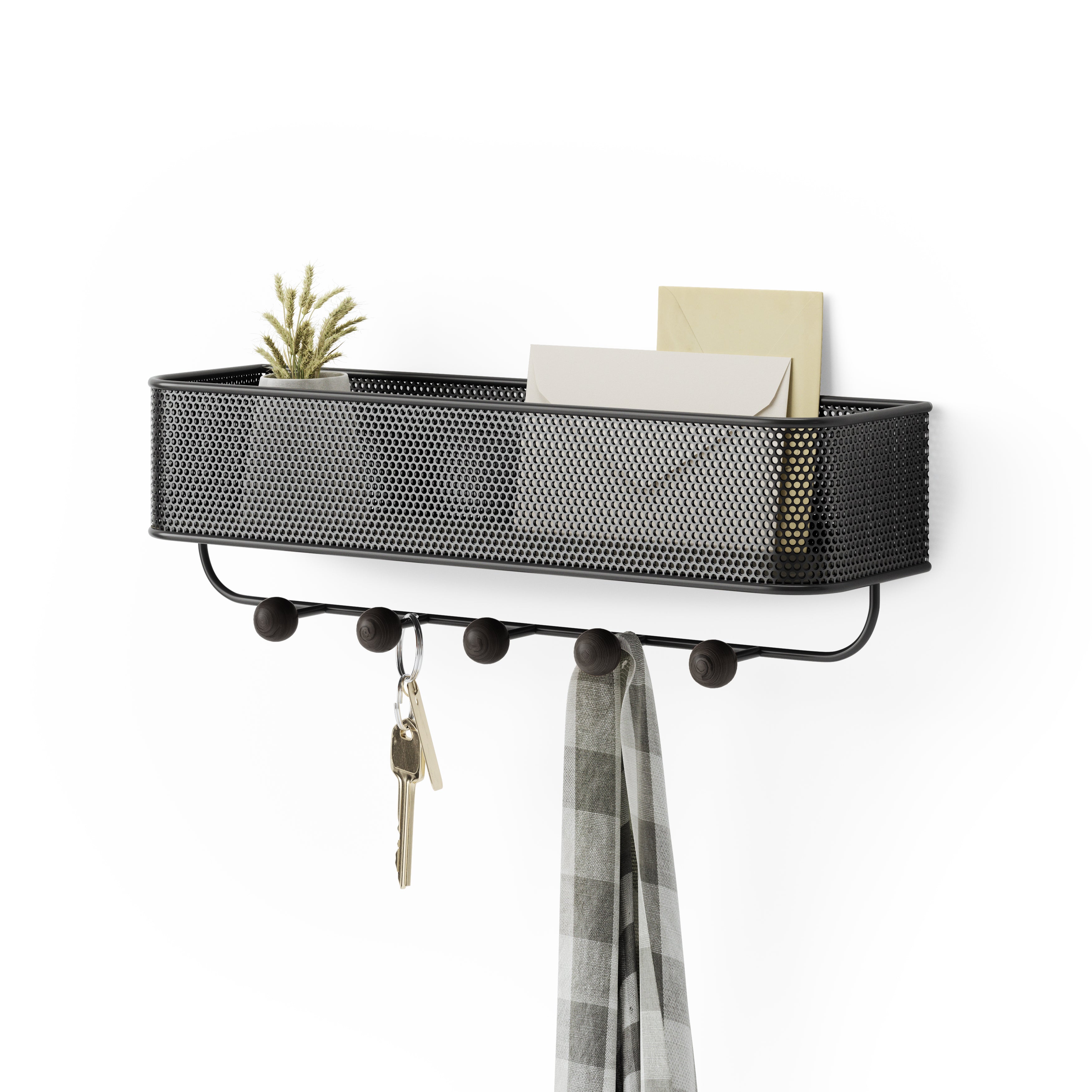 Estique Organiser - Black/Walnut Organiser UMBRA