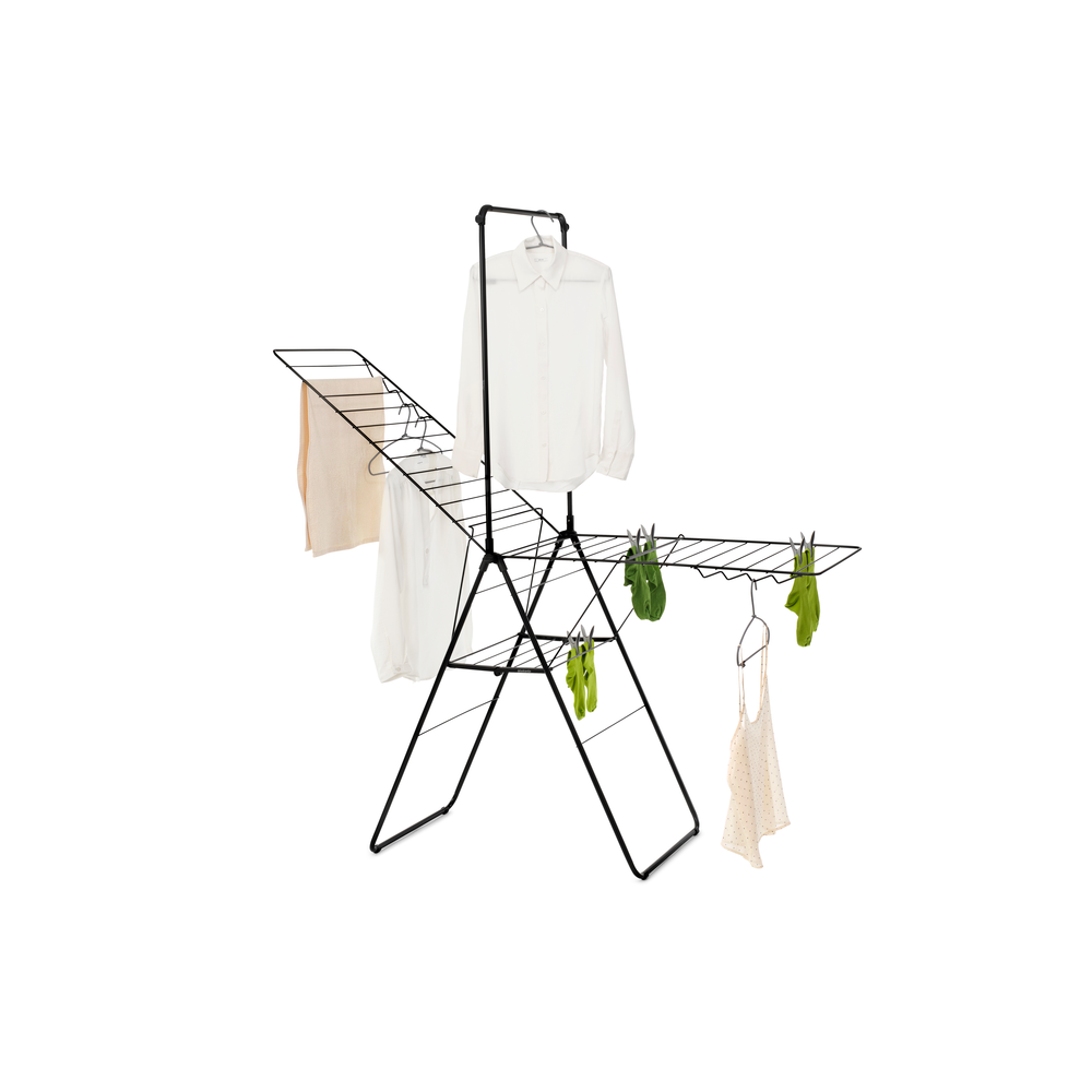 Brabantia HangOn Drying Rack with Rod - 25m Matt Black