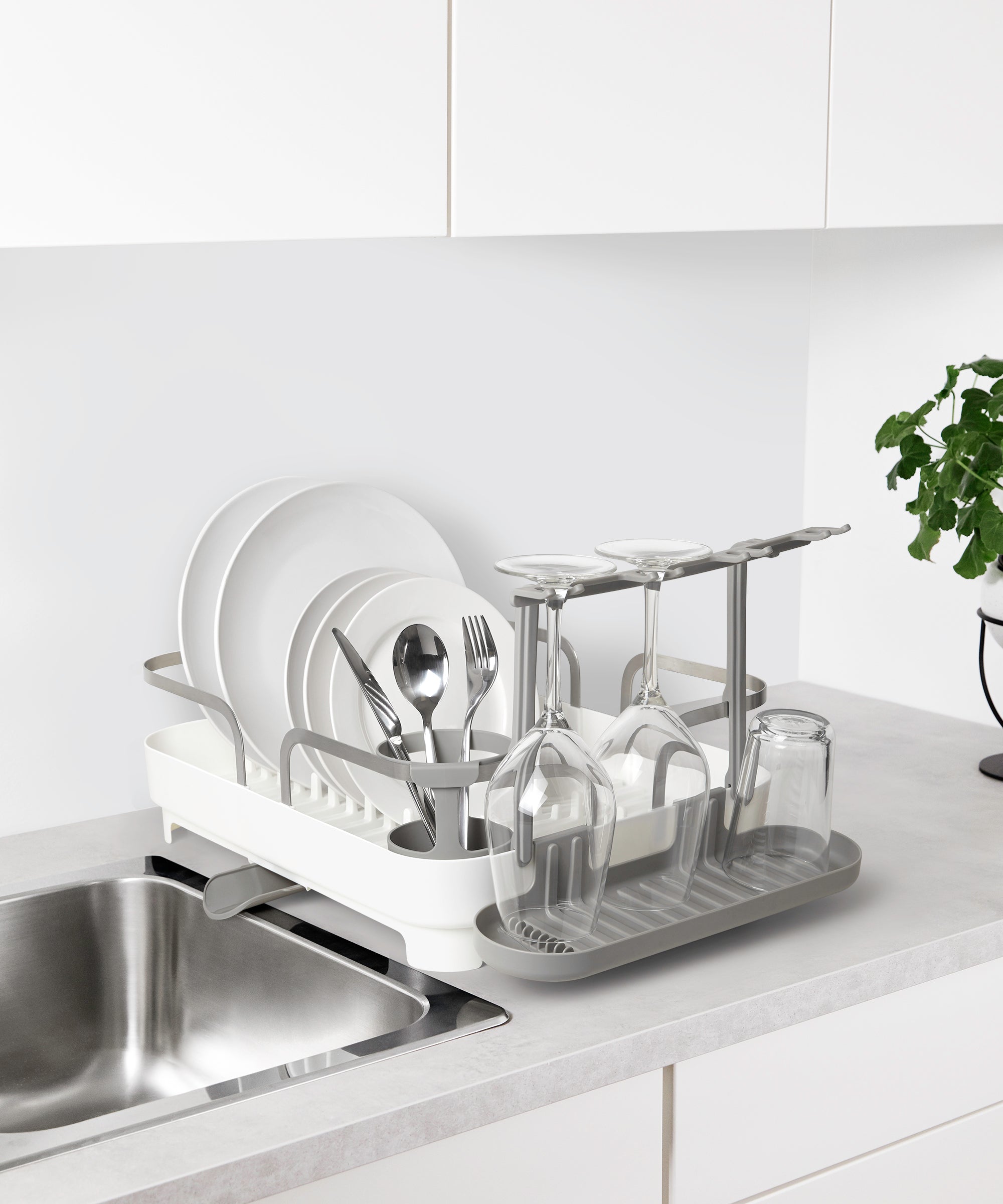  Holster Dish Rack - White Dish Rack UMBRA