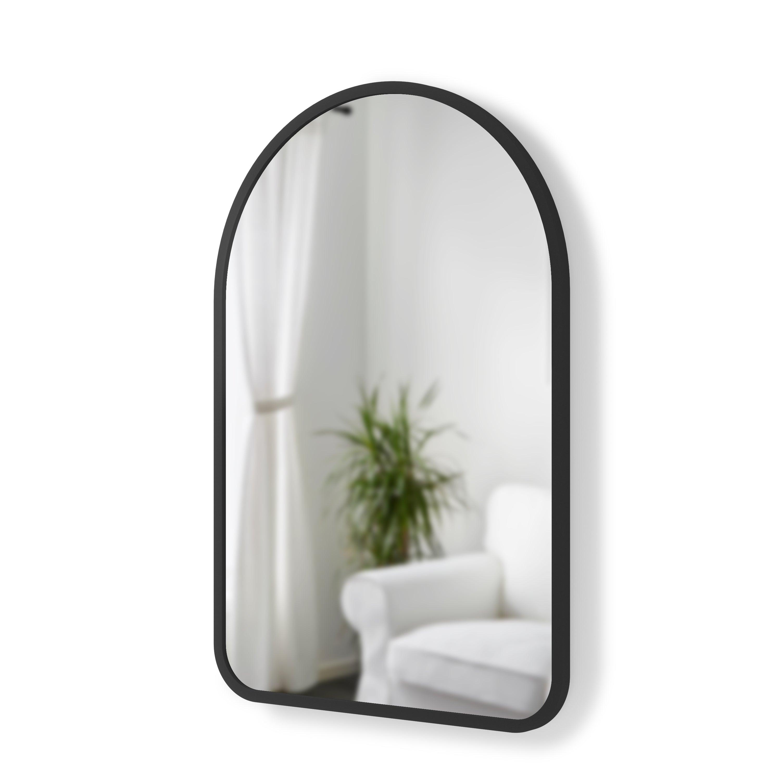  Hub Arched Mirror - Black Mirror UMBRA