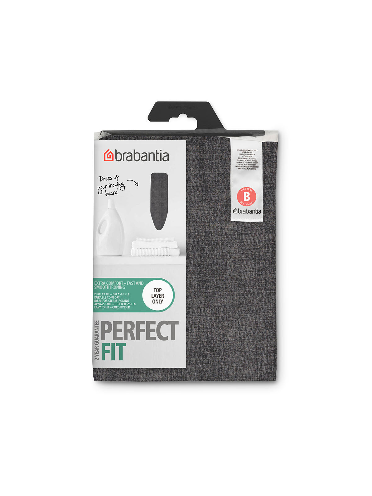 Brabantia Ironing Board Cover B - Denim Black