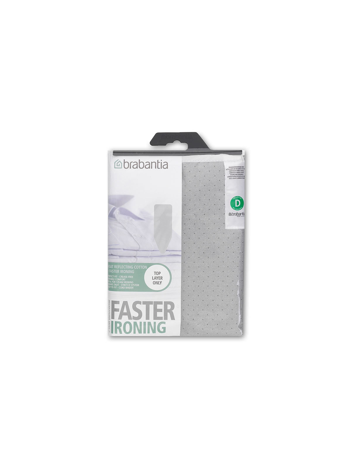 Brabantia Ironing Board Cover D - Metalised Silver