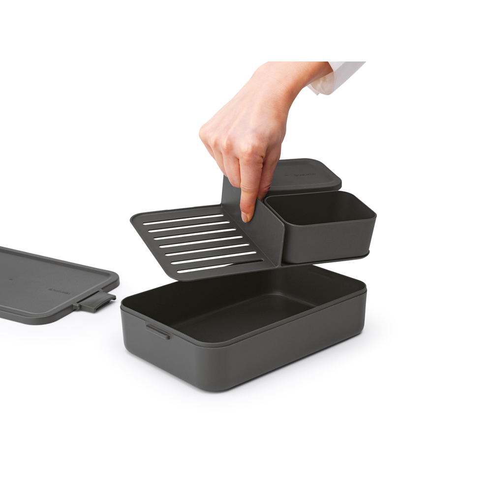 Make & Take Bento Box Large - Dark Grey