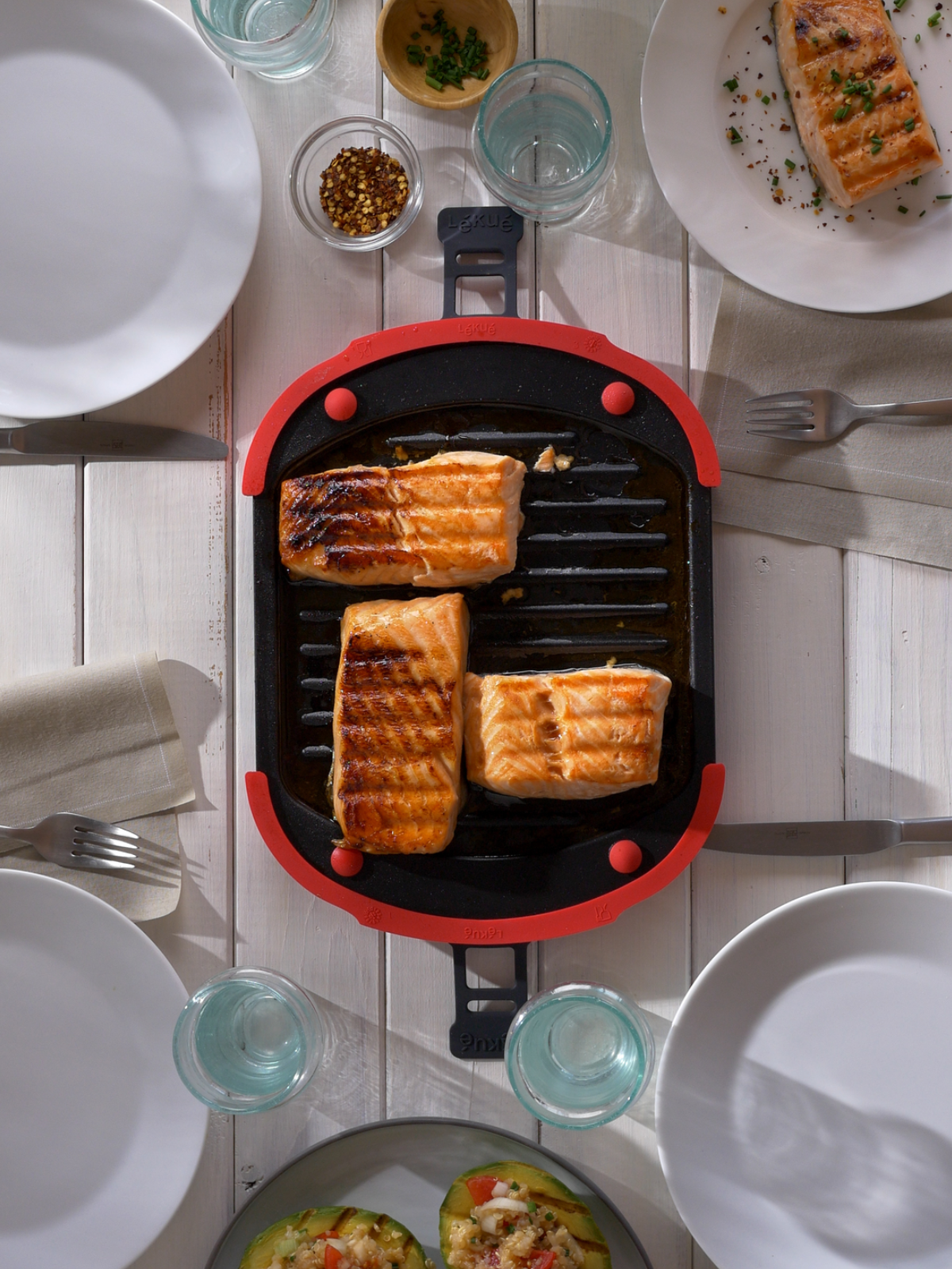 Lekue Microwave Grill XL - Red