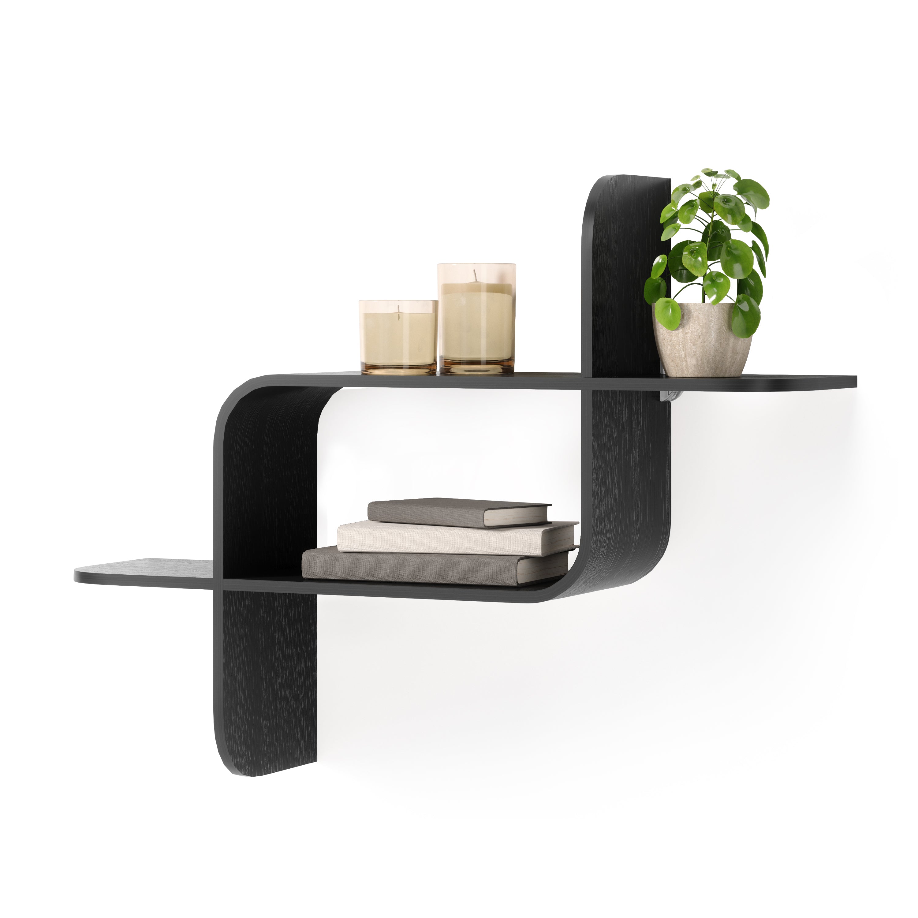  Montage Shelf - Black Wall Shelf UMBRA