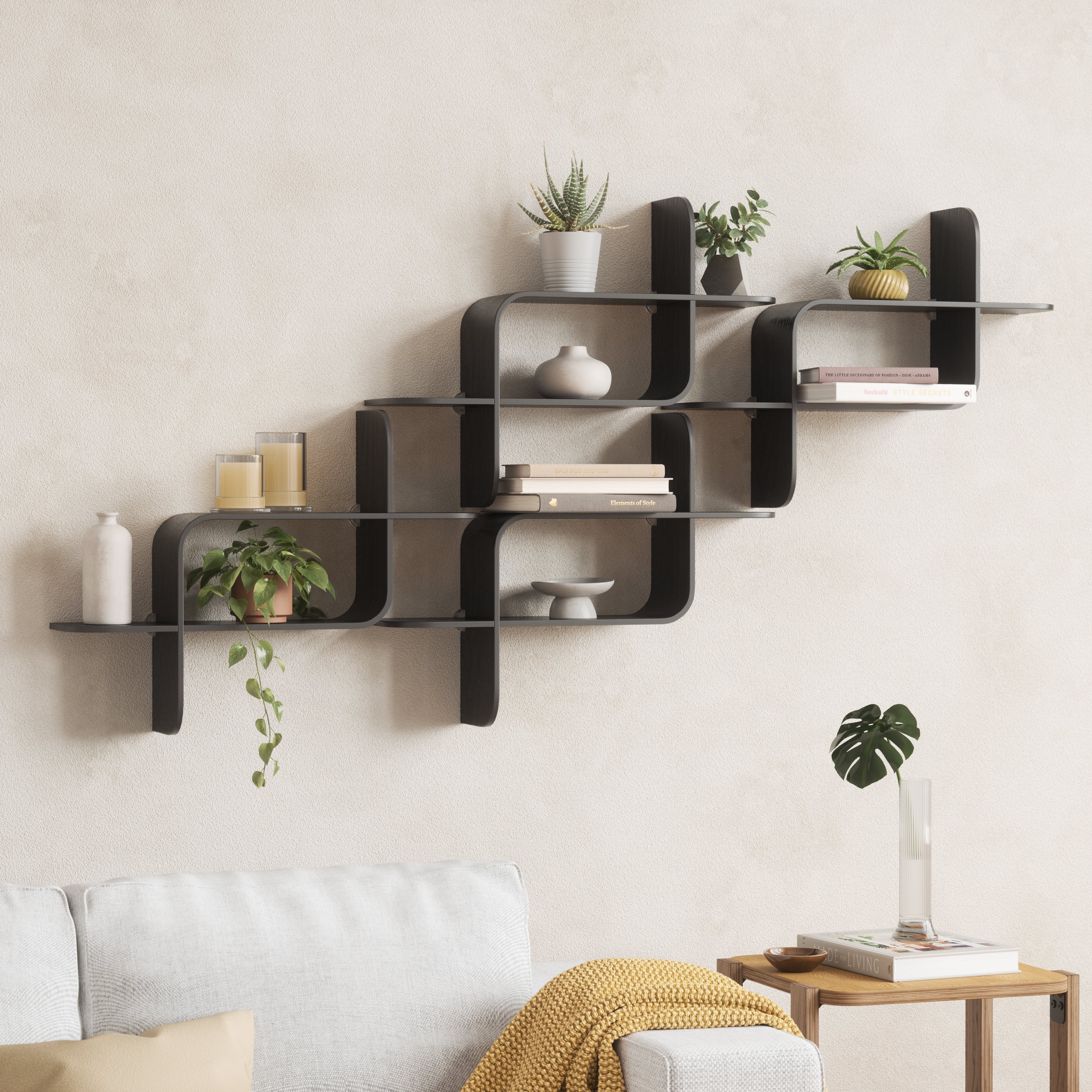  Montage Shelf - Black Wall Shelf UMBRA