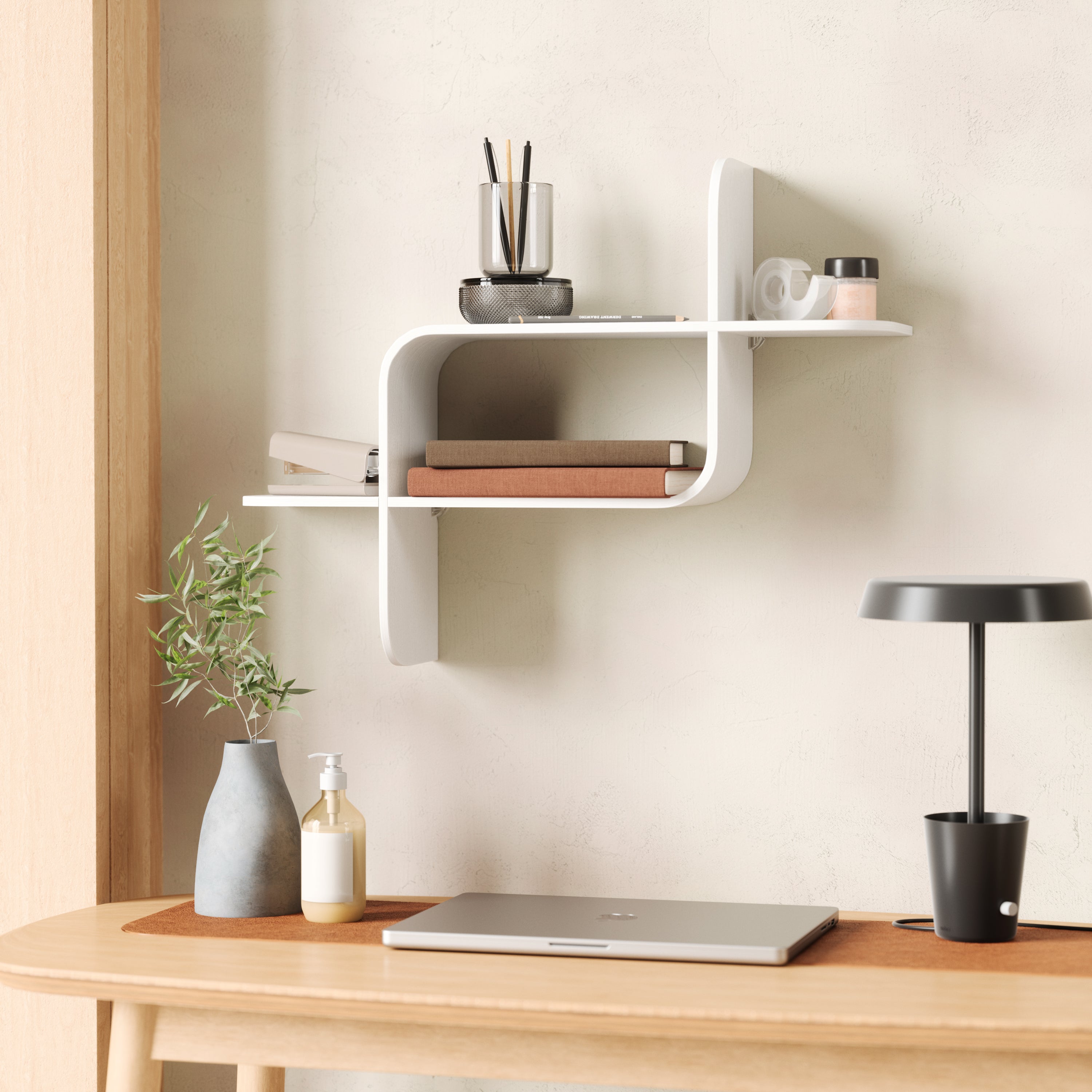  Montage Shelf - White Wall Shelf UMBRA