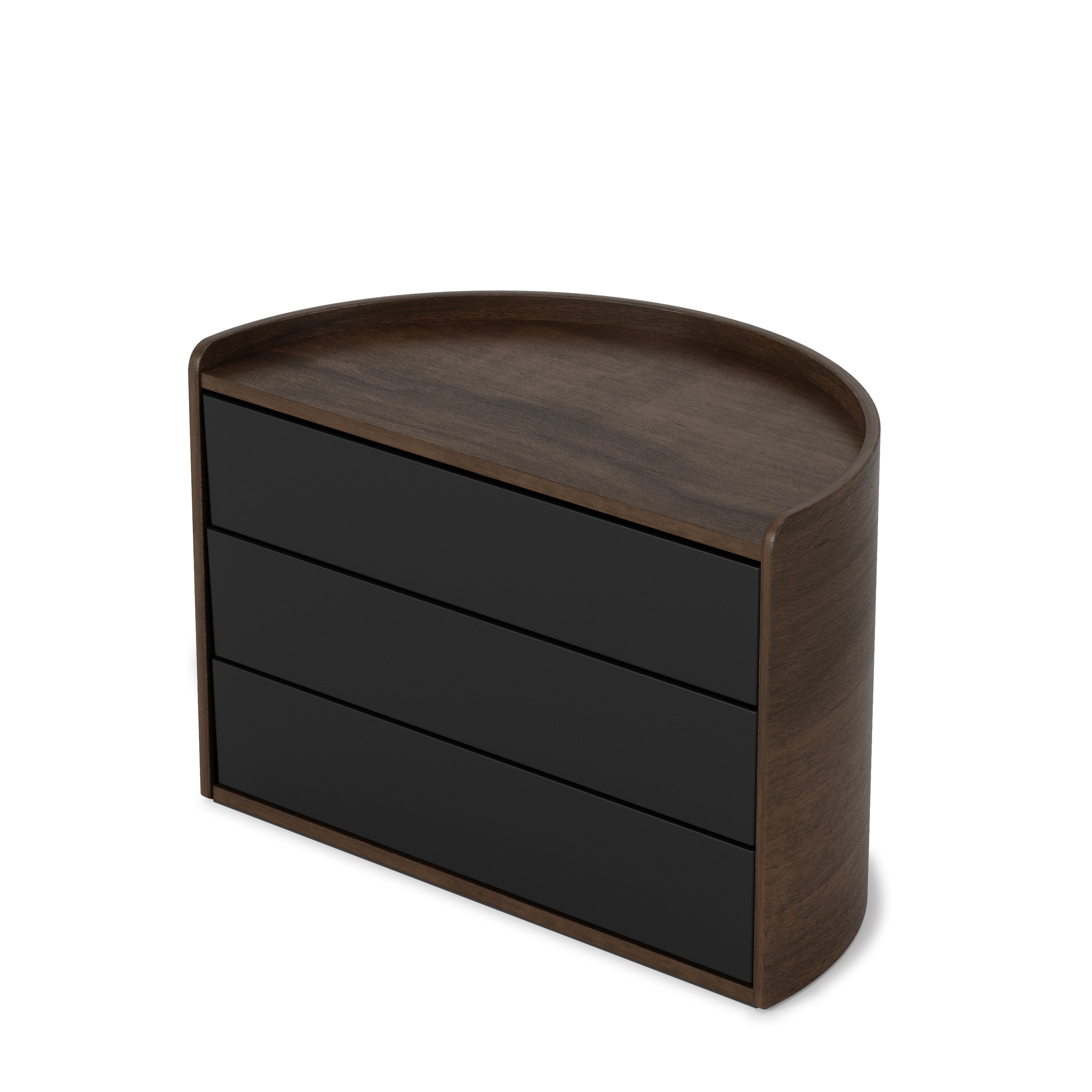  Moona Storage Box - Black/Walnut Jewelry Storage UMBRA