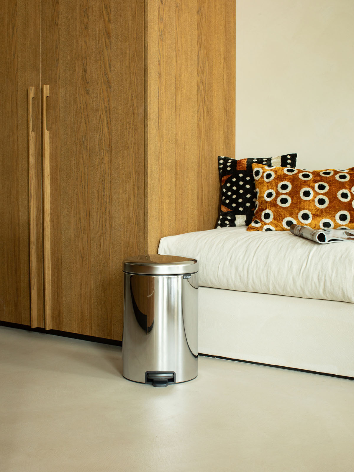 Brabantia Newicon Pedal Bin - 20L Brilliant Steel