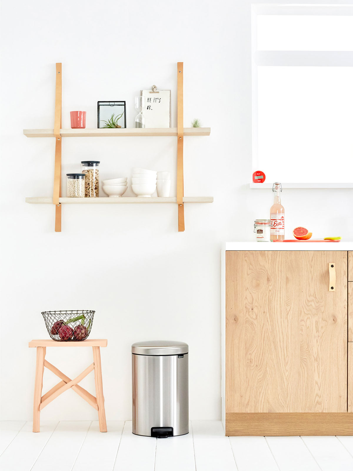 Brabantia Newicon Pedal Bin - 20L Matt Steel Fingerprint Proof