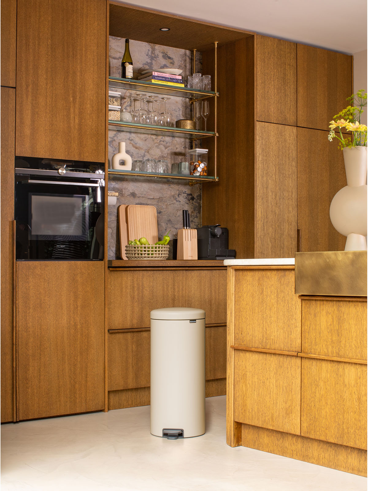 Brabantia Newicon Pedal Bin - 30L Soft Beige
