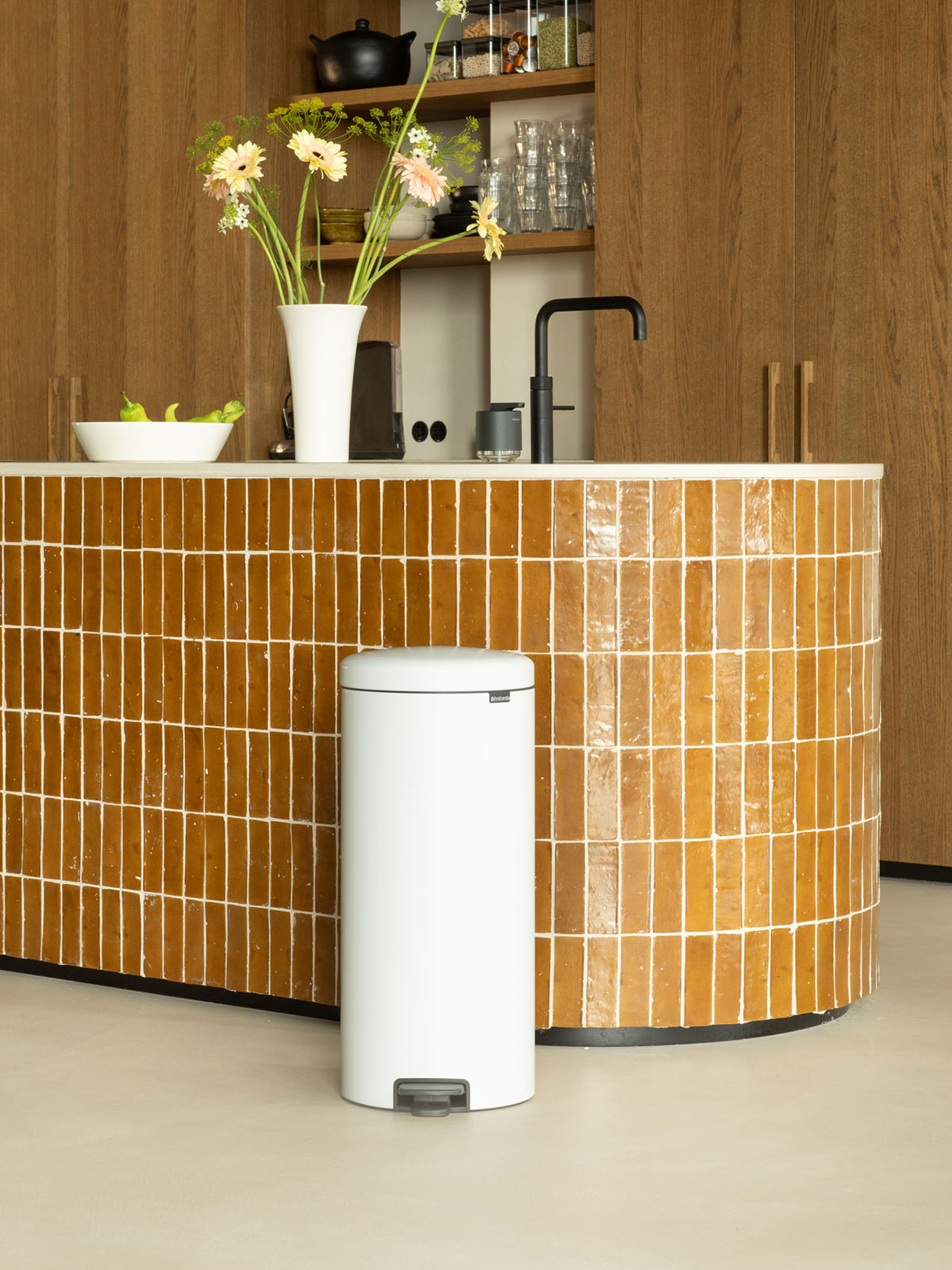 Brabantia Newicon Pedal Bin - 30L White