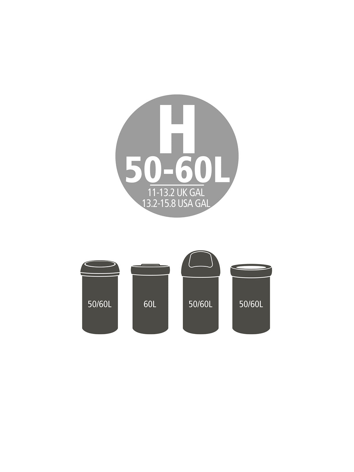 Brabantia PerfectFit Bags H - 50-60L Pack of 40