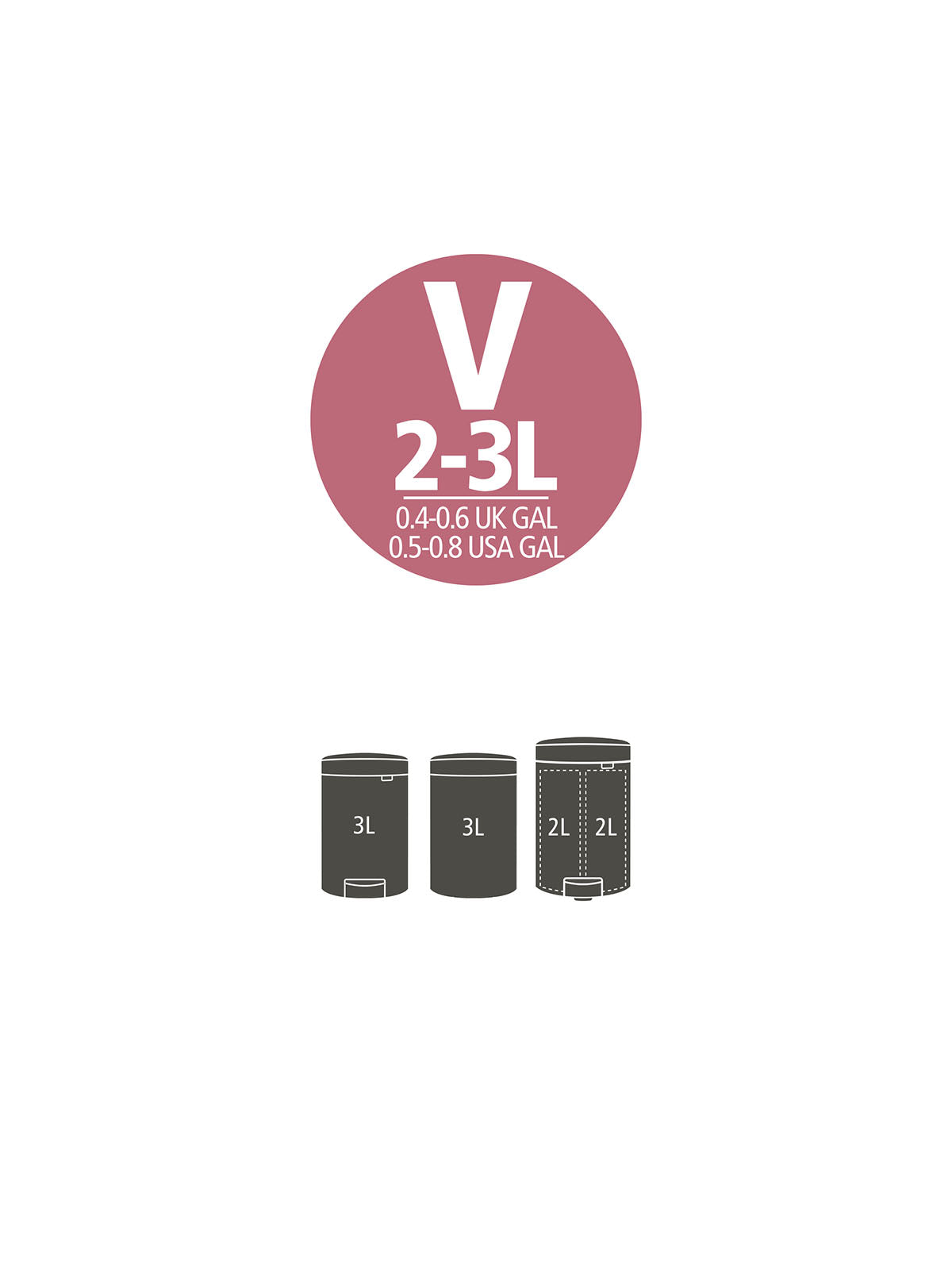 Brabantia PerfectFit Bags V - 2-3L Pack of 40