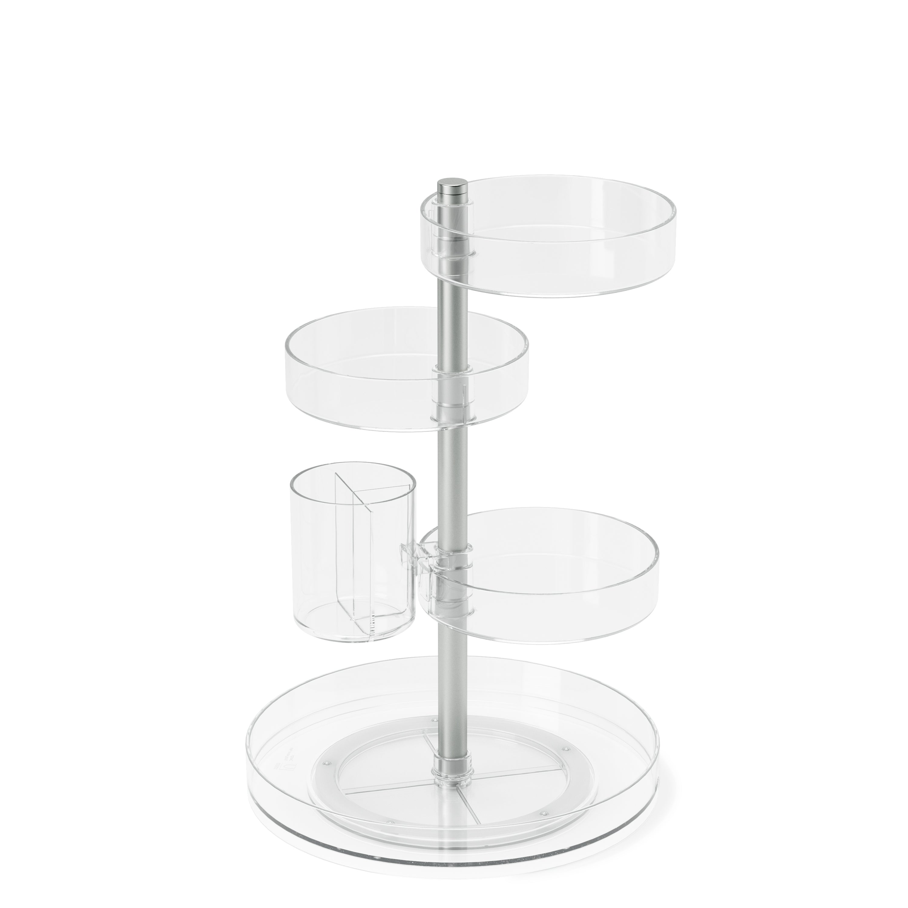  Pirouette Cosmetic Organizer - Clear/Nickel Organiser UMBRA