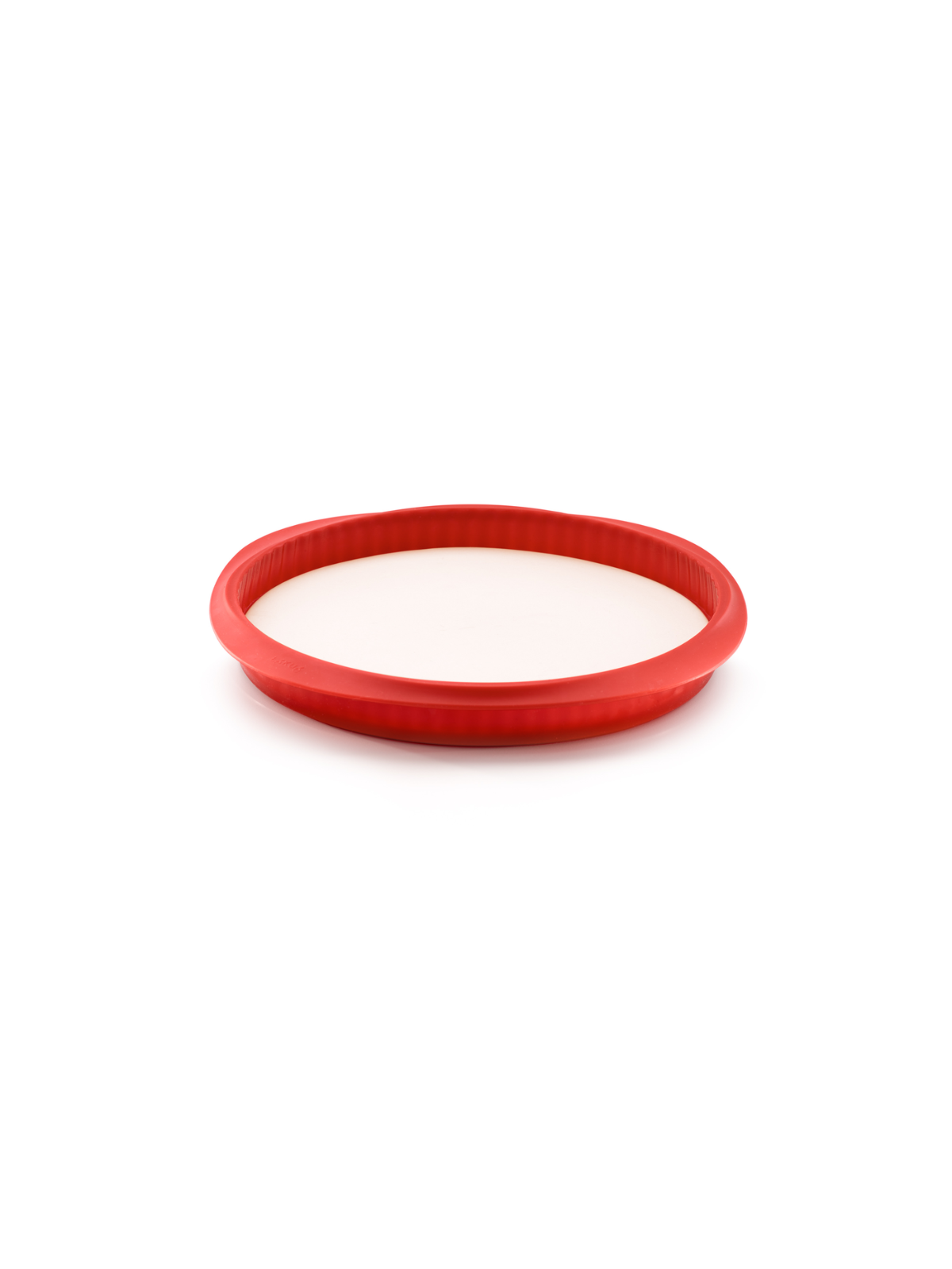 Lekue Quiche Pan with Ceramic Plate 28cm - Red