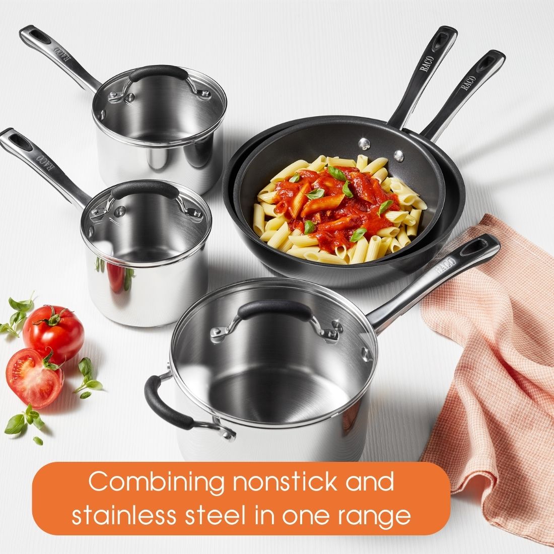  Raco Contemporary - 14/16/18cm 3 Piece Saucepan Set Cookware Raco