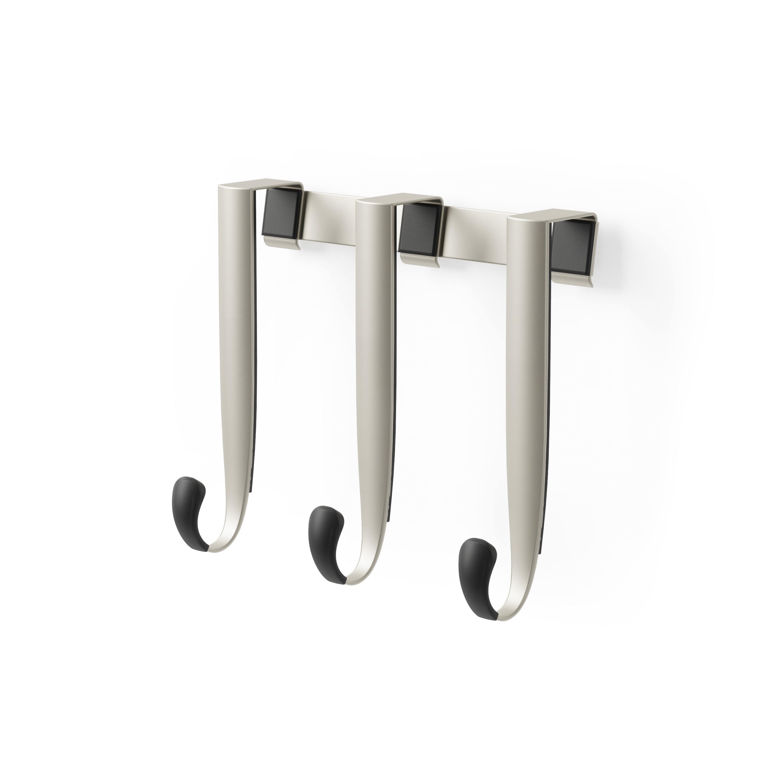  Schnook Over the Door Hooks Set of 3 - Black/Nickel Over Door Hook UMBRA