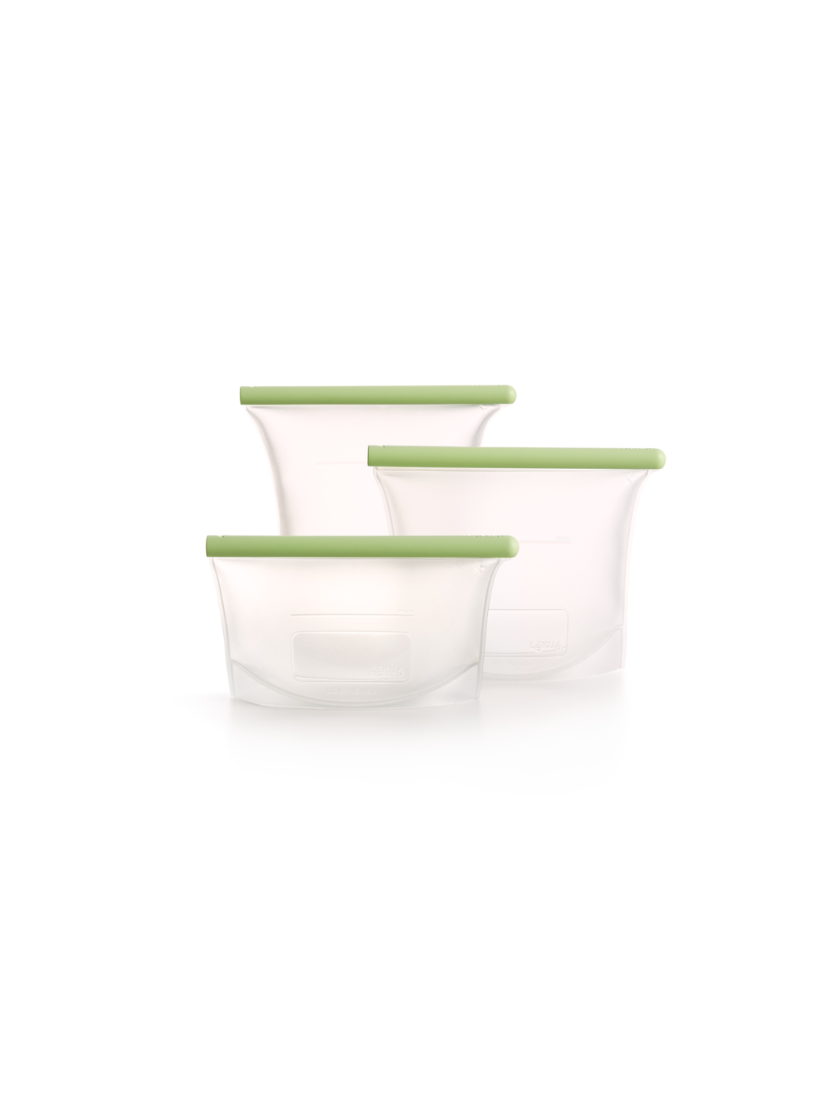 Lekue Reusable Silicone Bags - Set of 3