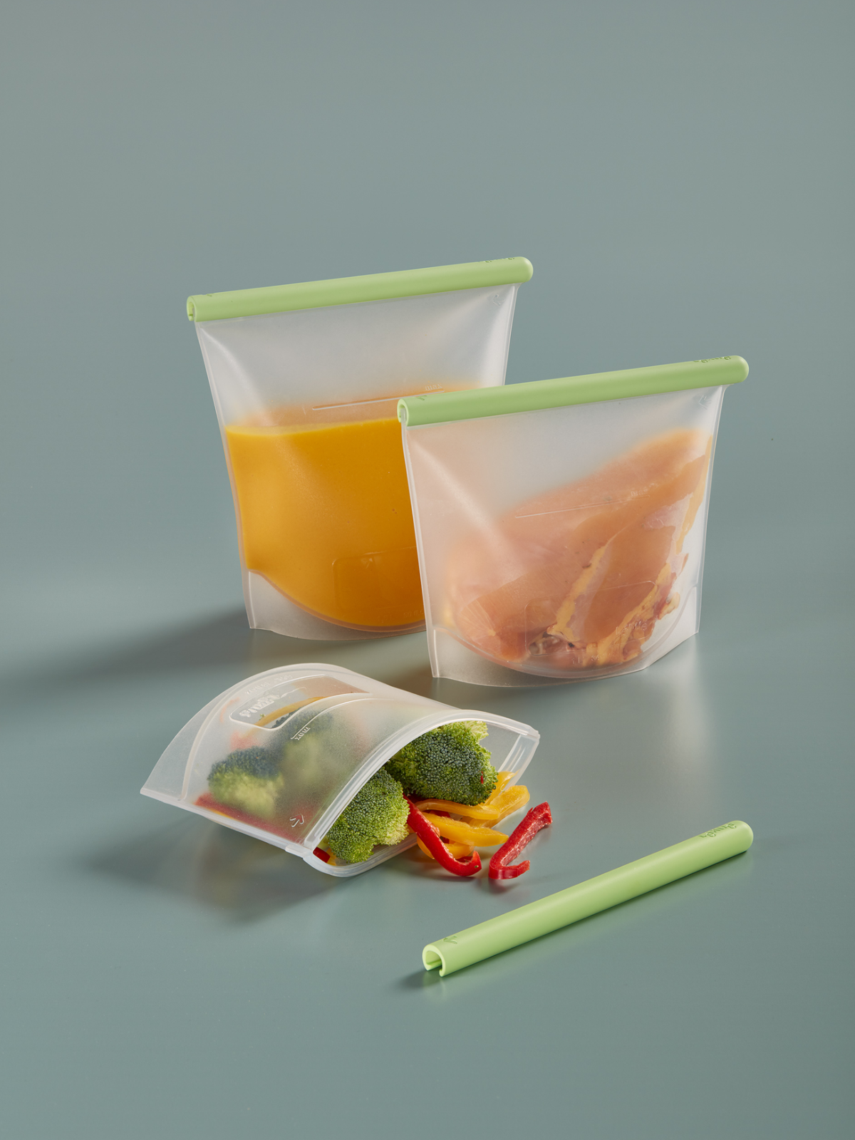 Lekue Reusable Silicone Bags - Set of 3