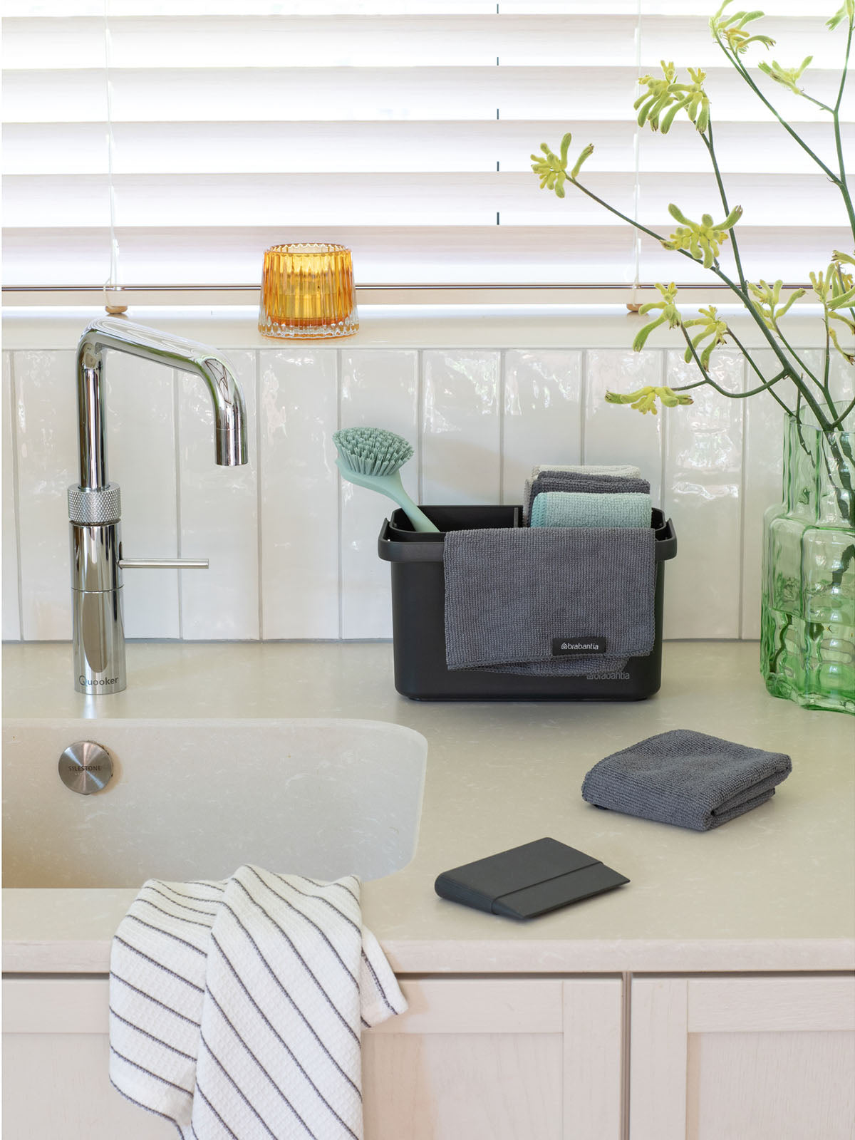 Brabantia SinkSide Cleaning Set - Dark Grey