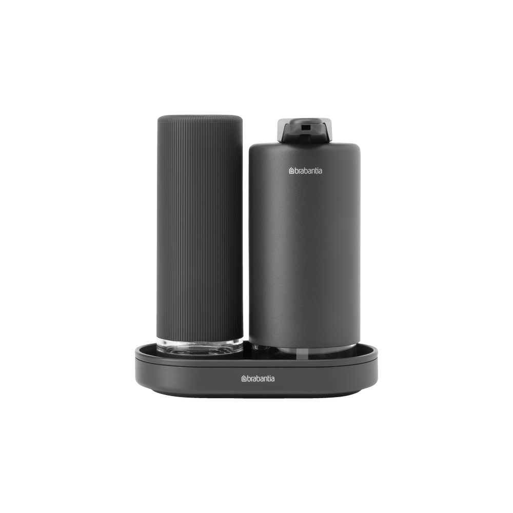 SINKSTYLE SOAP DISPENSER SET, 200ML, MINERAL INFINITE GREY