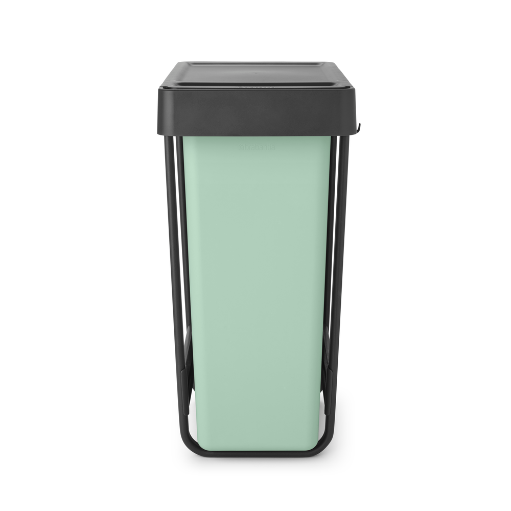 Brabantia Sort & Go Built in Bin - 2 x 30L Dark Grey & Jade Green