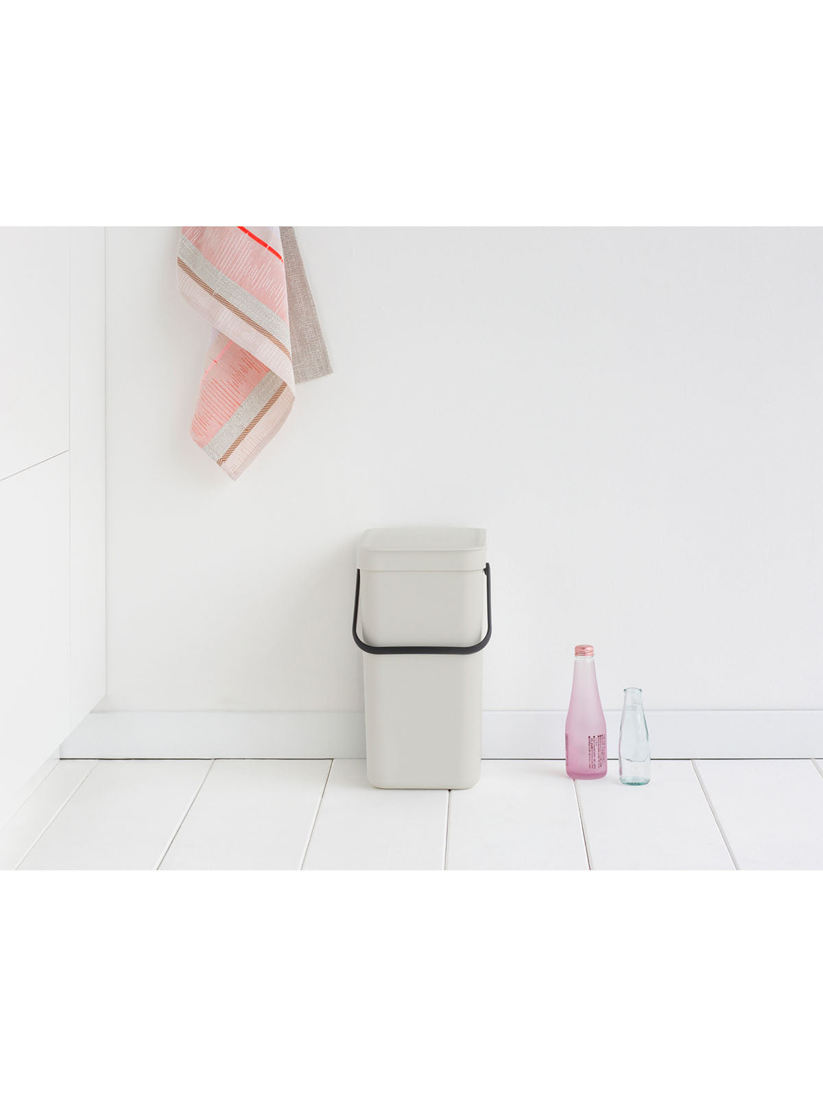 Brabantia Sort & Go Waste Bin - 12L Light Grey