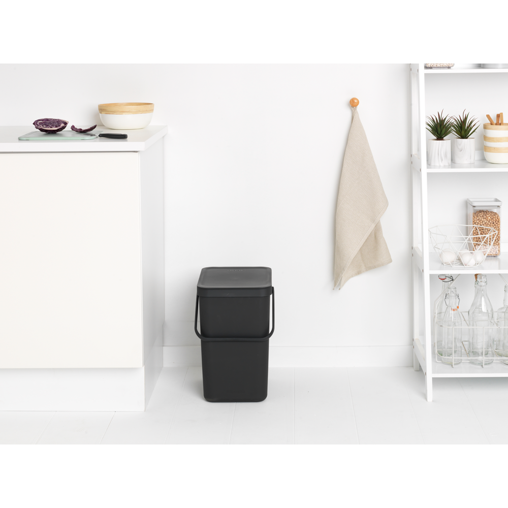 SORT & GO WASTE BIN, 25L, GREY