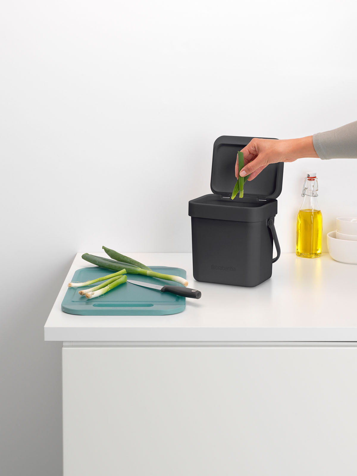 Brabantia Sort & Go Waste Bin - 3L Grey