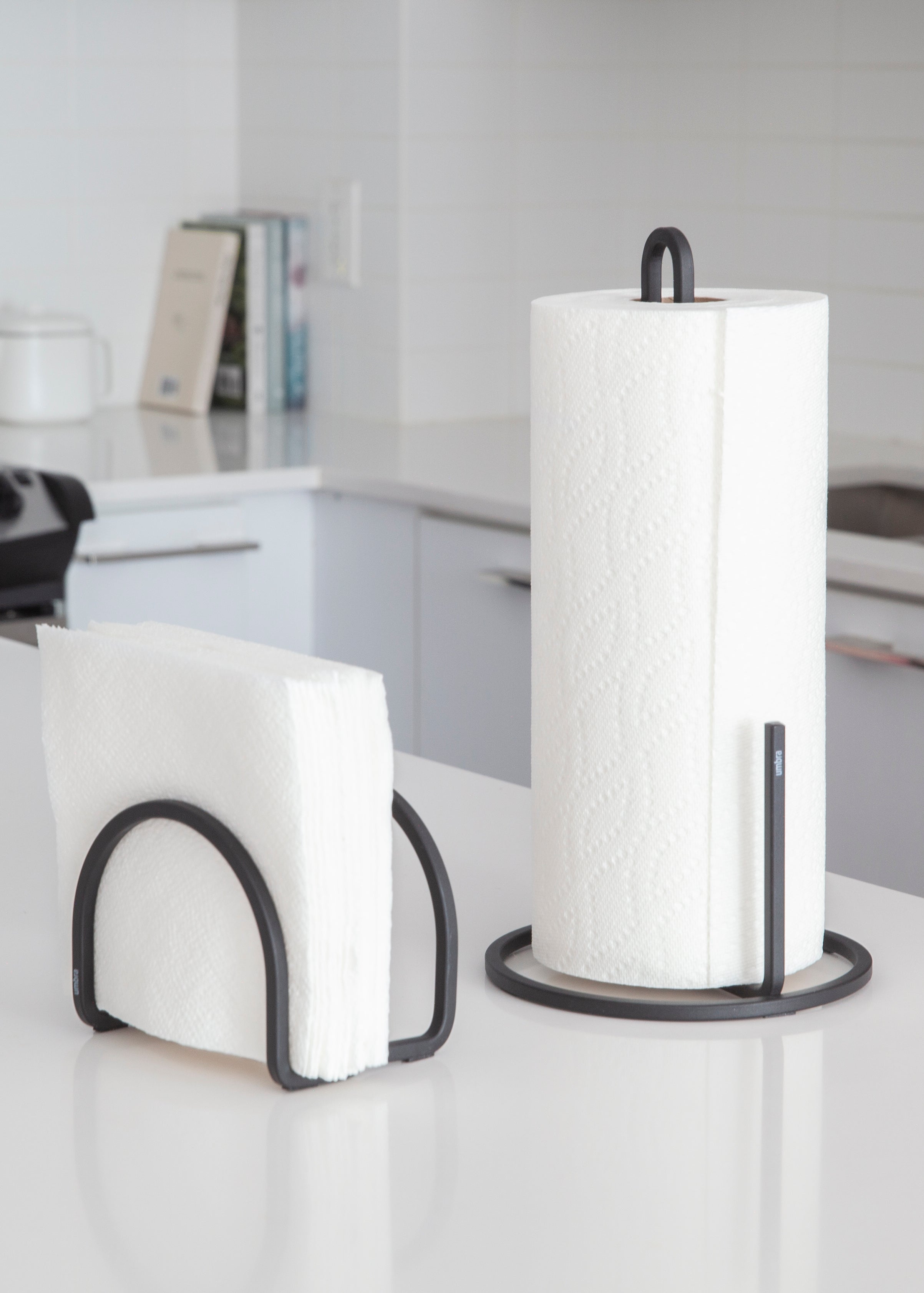  Squire Paper Towel Holder - Black Paper Towl Holder UMBRA