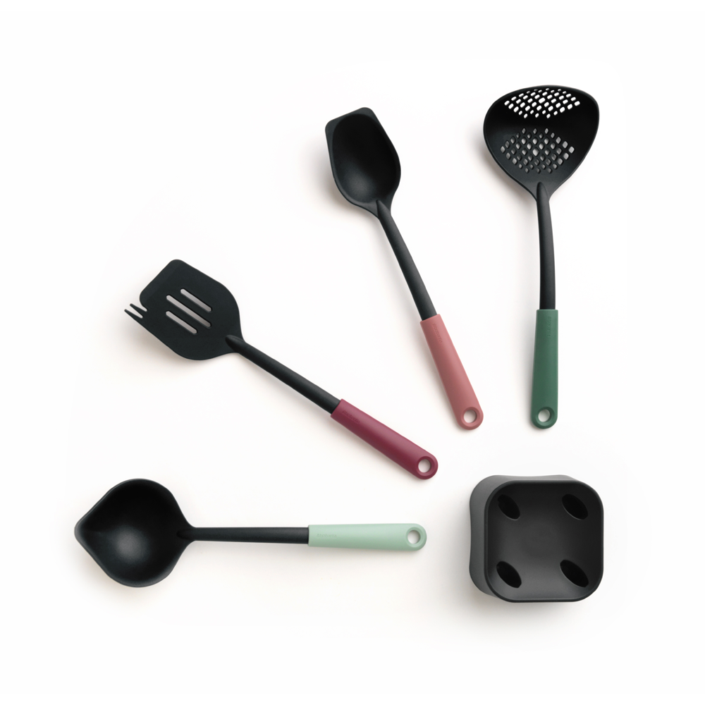 Kitchen Utensils Set with Stand - Mixed