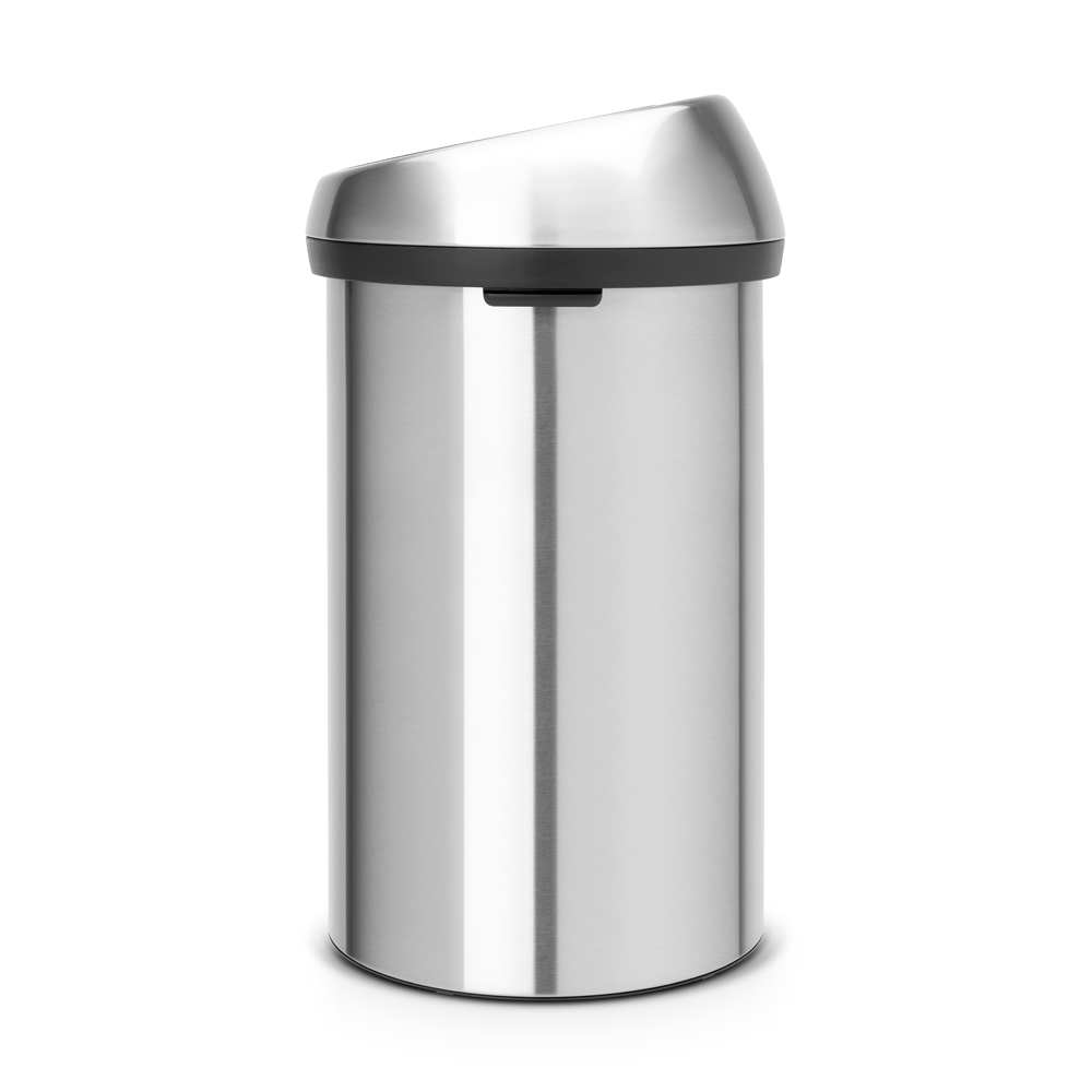 Brabantia Touch Bin - 60L Matt Steel Fingerprint Proof