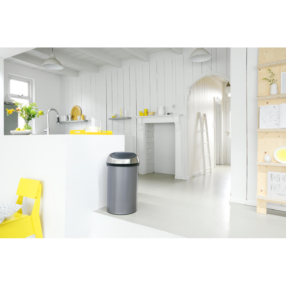 Brabantia Touch Bin - 60L Platinum