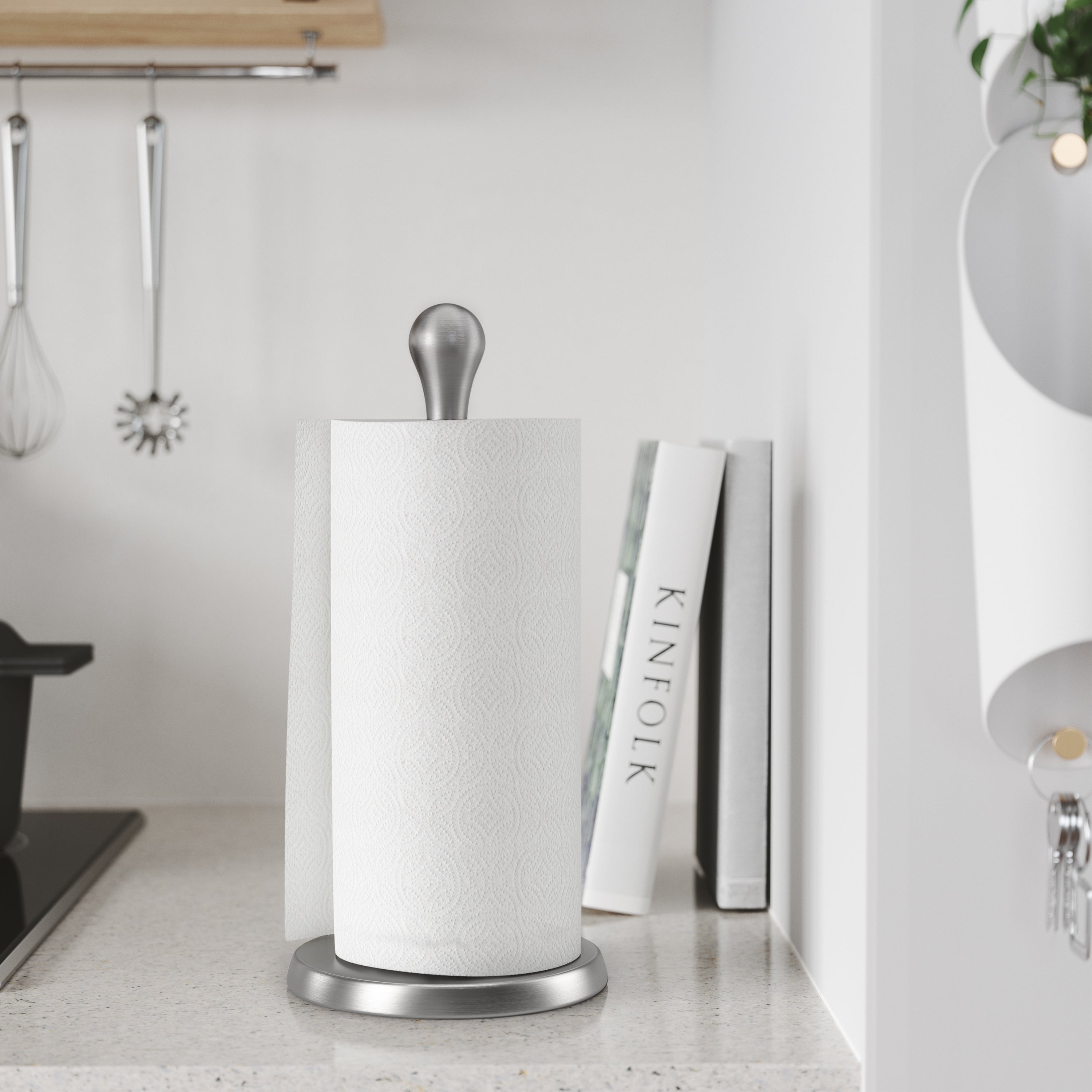  Tug Paper Towel Holder - Smoke Paper Towl Holder UMBRA