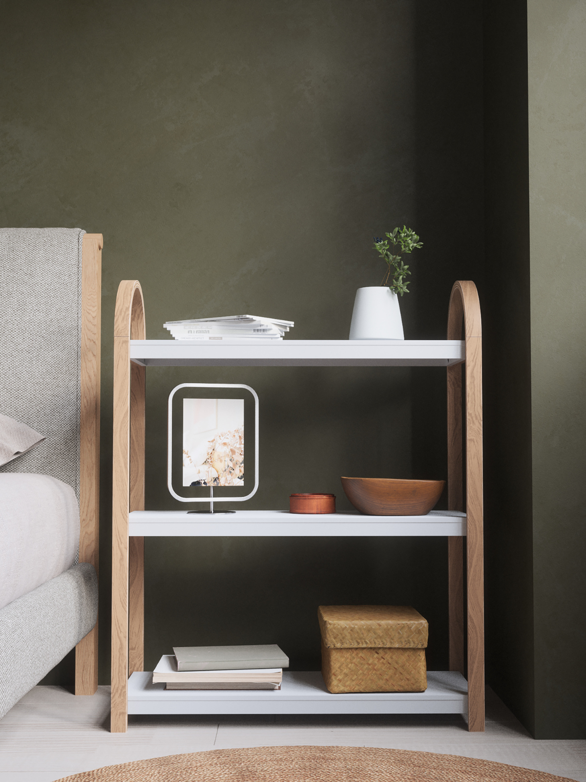 UMBRA Bellwood Freestand Shelf 3 Tier - White/Natural