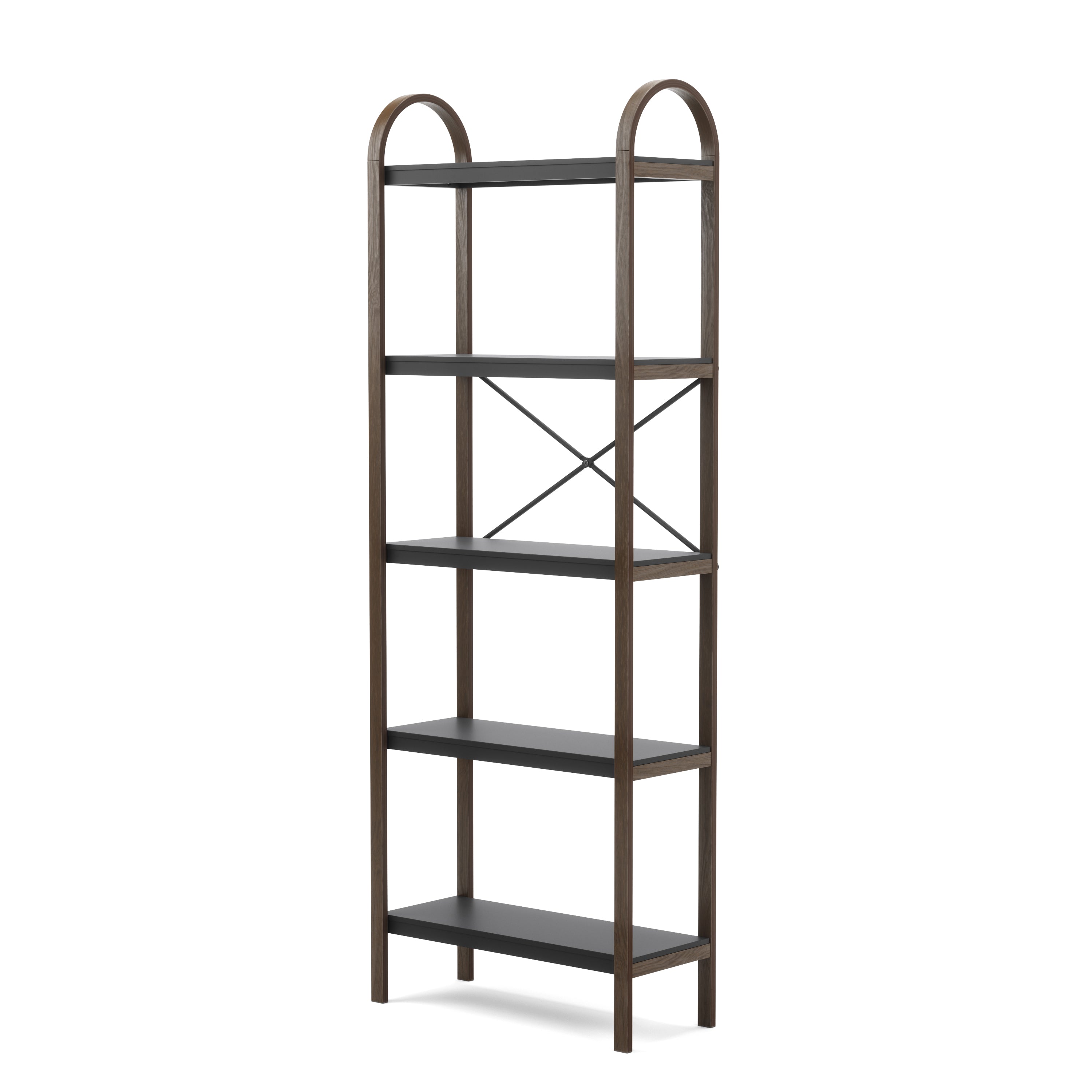 UMBRA Bellwood Freestand Shelf - Black/Walnut