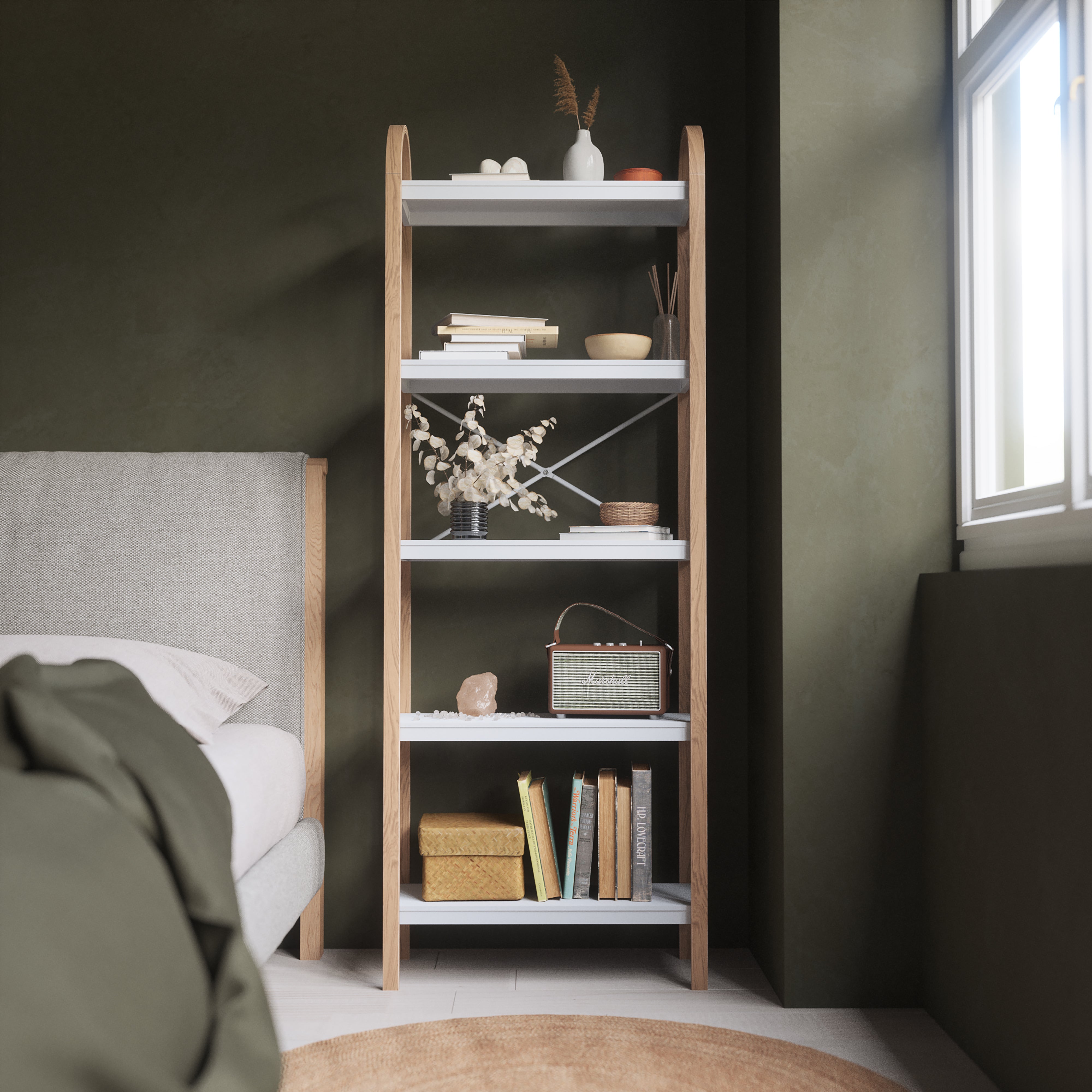 UMBRA Bellwood Freestand Shelf - White/Natural