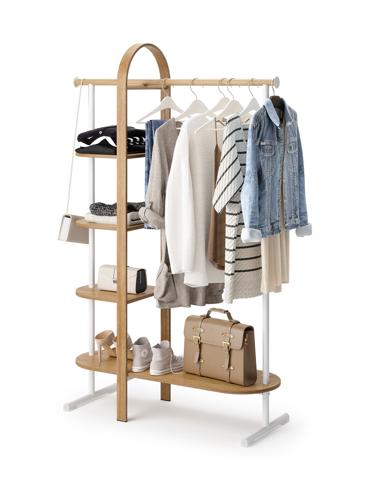 UMBRA Bellwood Garment Rack - White/Natural